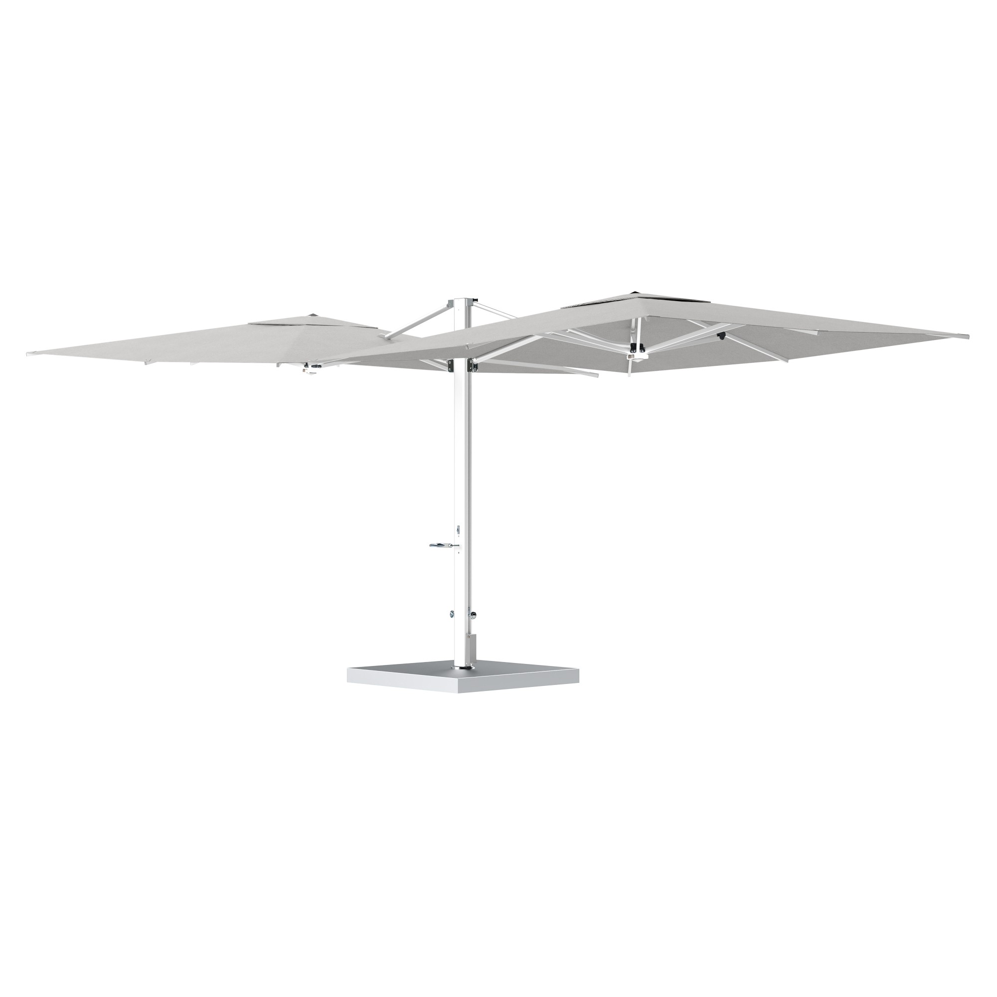 10' Sqaure Performance Dual Cantilever Umbrella