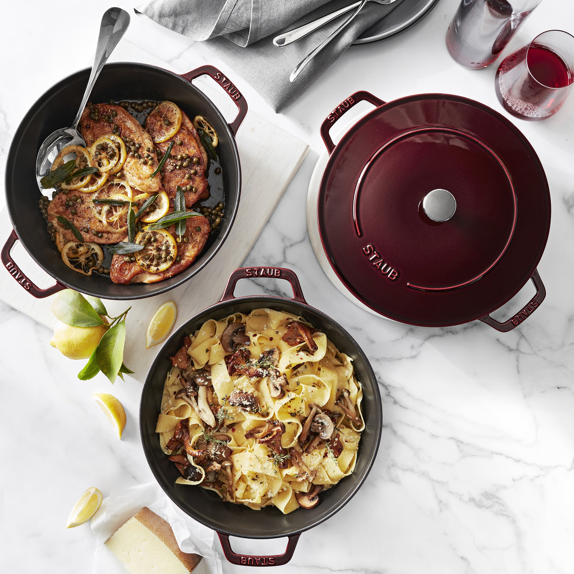 Staub Enameled Cast Iron Stackable Cookware Set