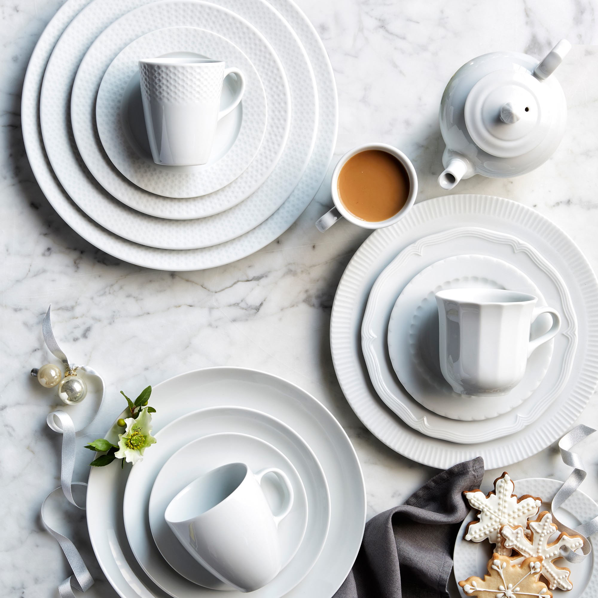 Pillivuyt Coupe Porcelain Dinner Plates
