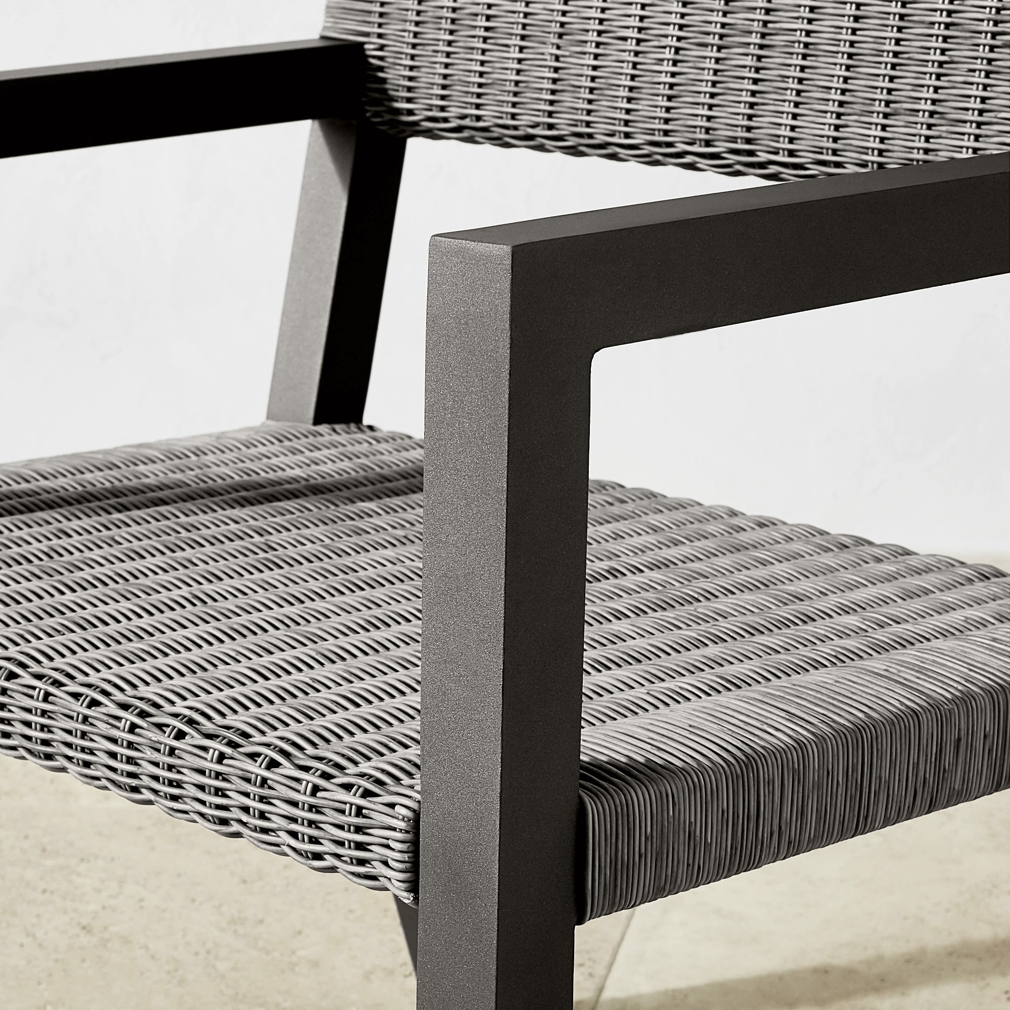 Larnaca Outdoor Metal x All-Weather Weave Dining Armchair