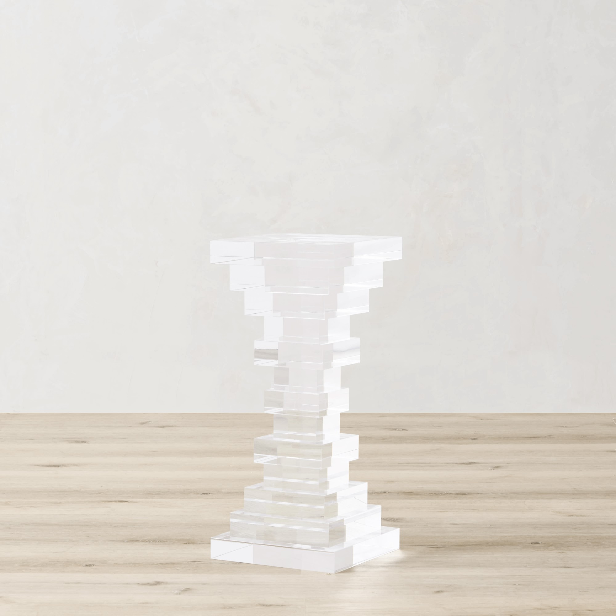 Stacked Acrylic Accent Table (10