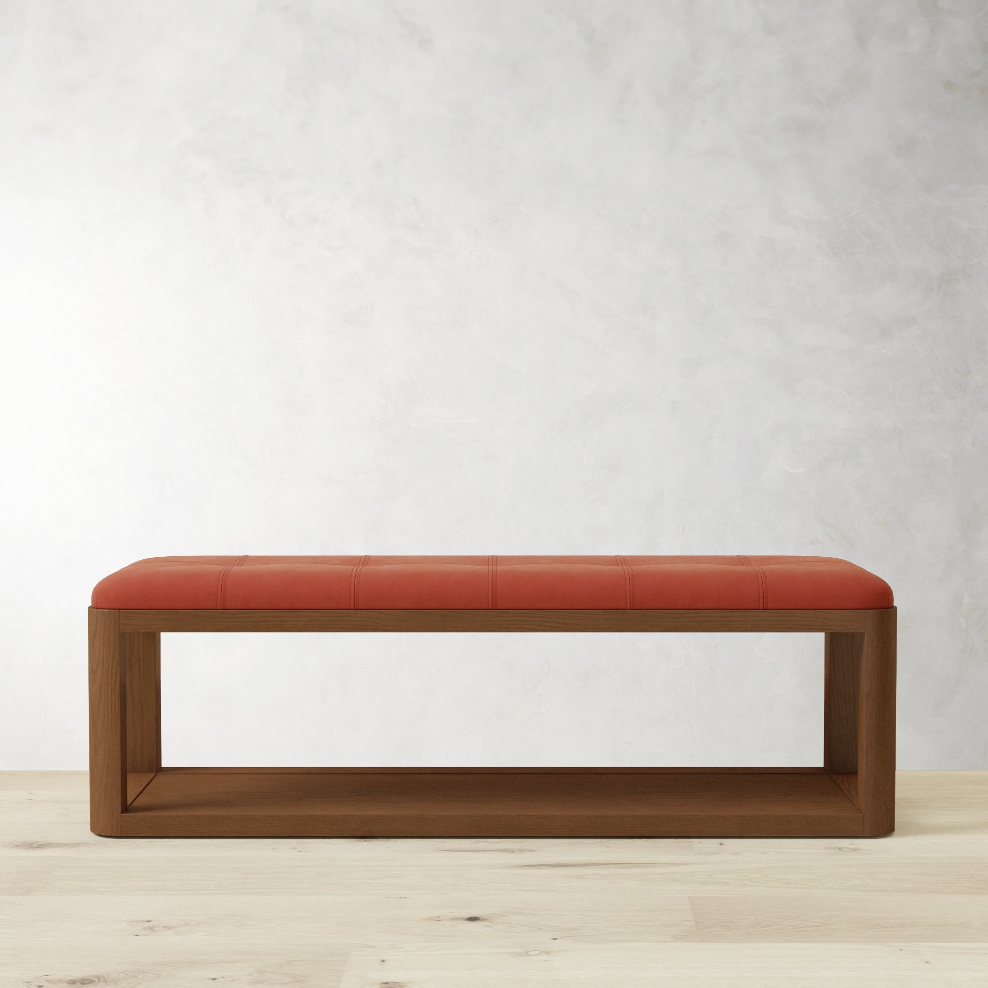 Porte Grid Tufted Bench (55