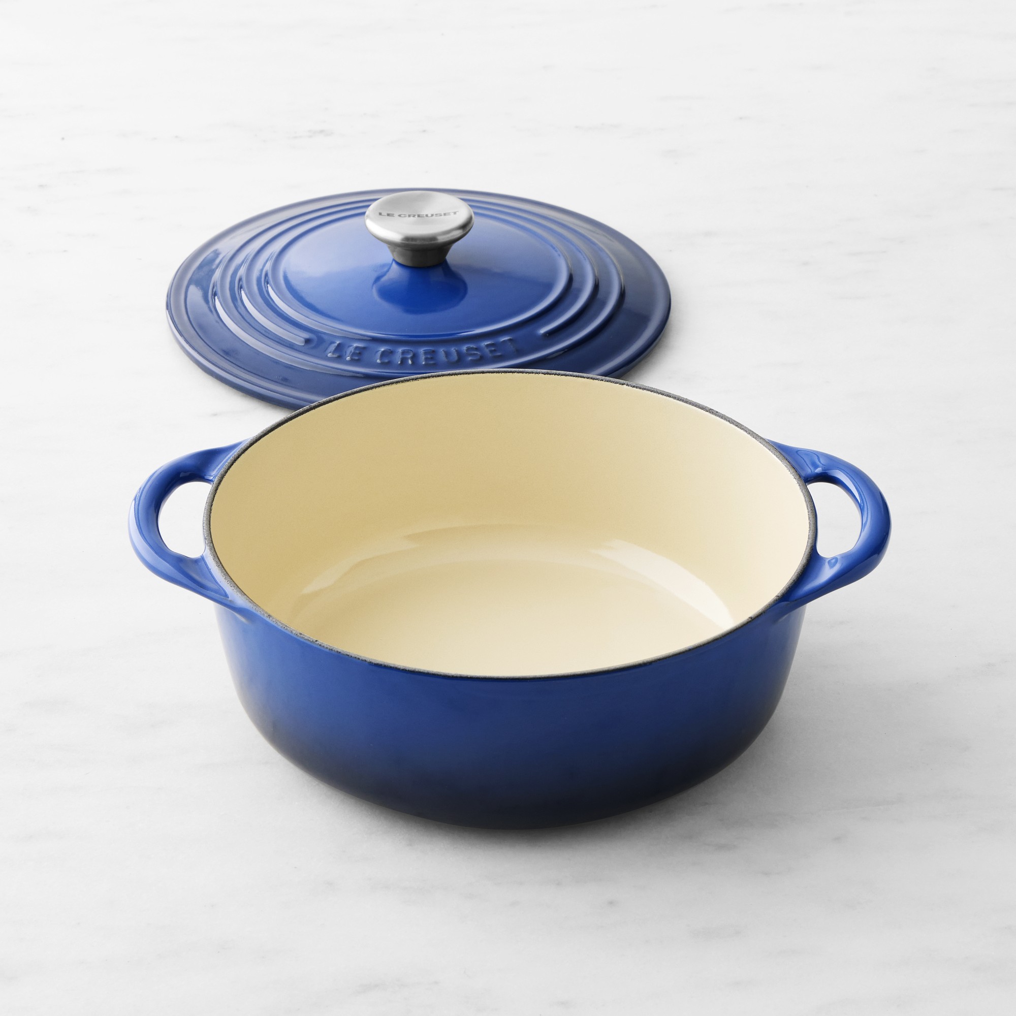 Le Creuset Enameled Cast Iron Shallow Round Oven, 2 3/4-Qt.