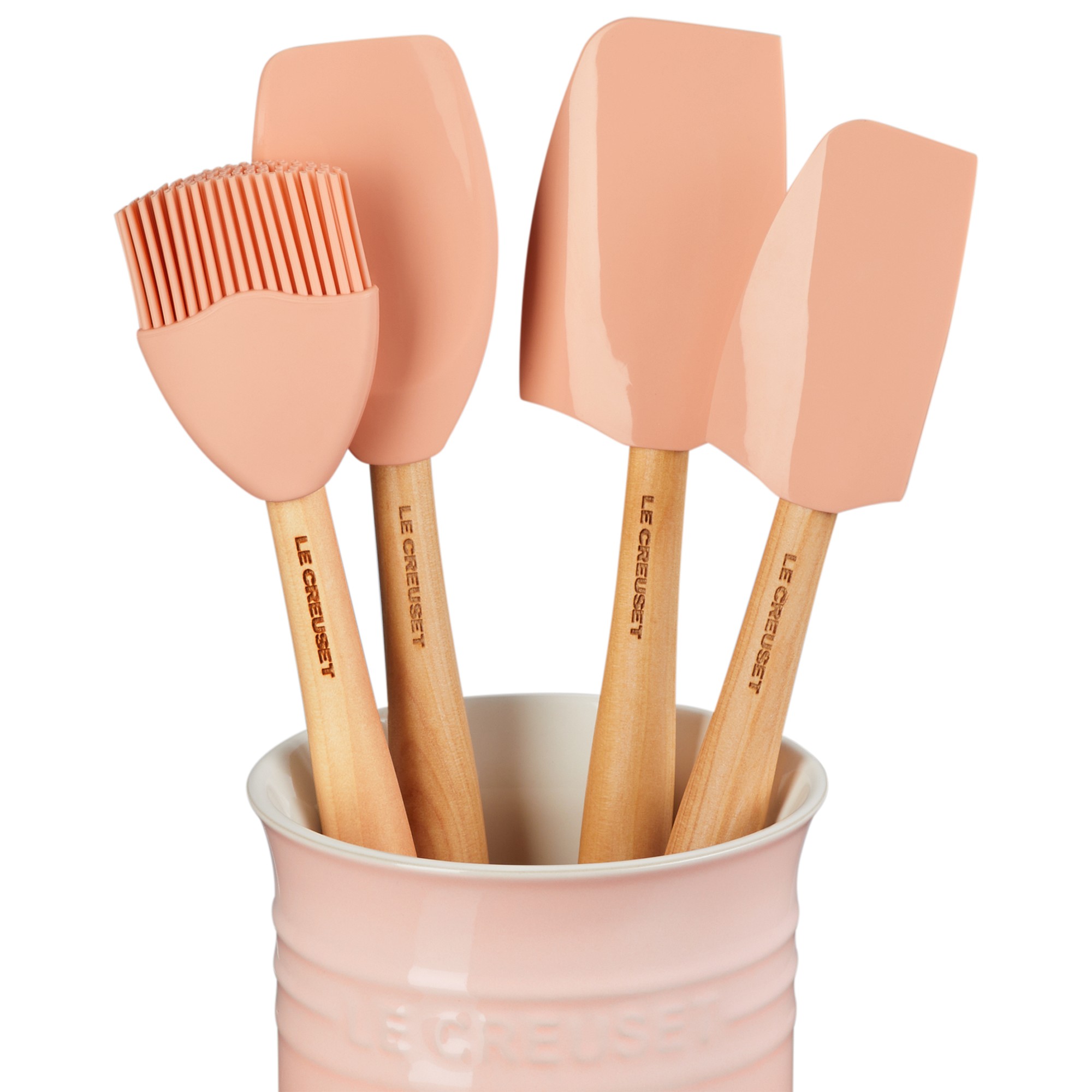 Le Creuset Silicone Utensils with Utensil Holder, Set of 5