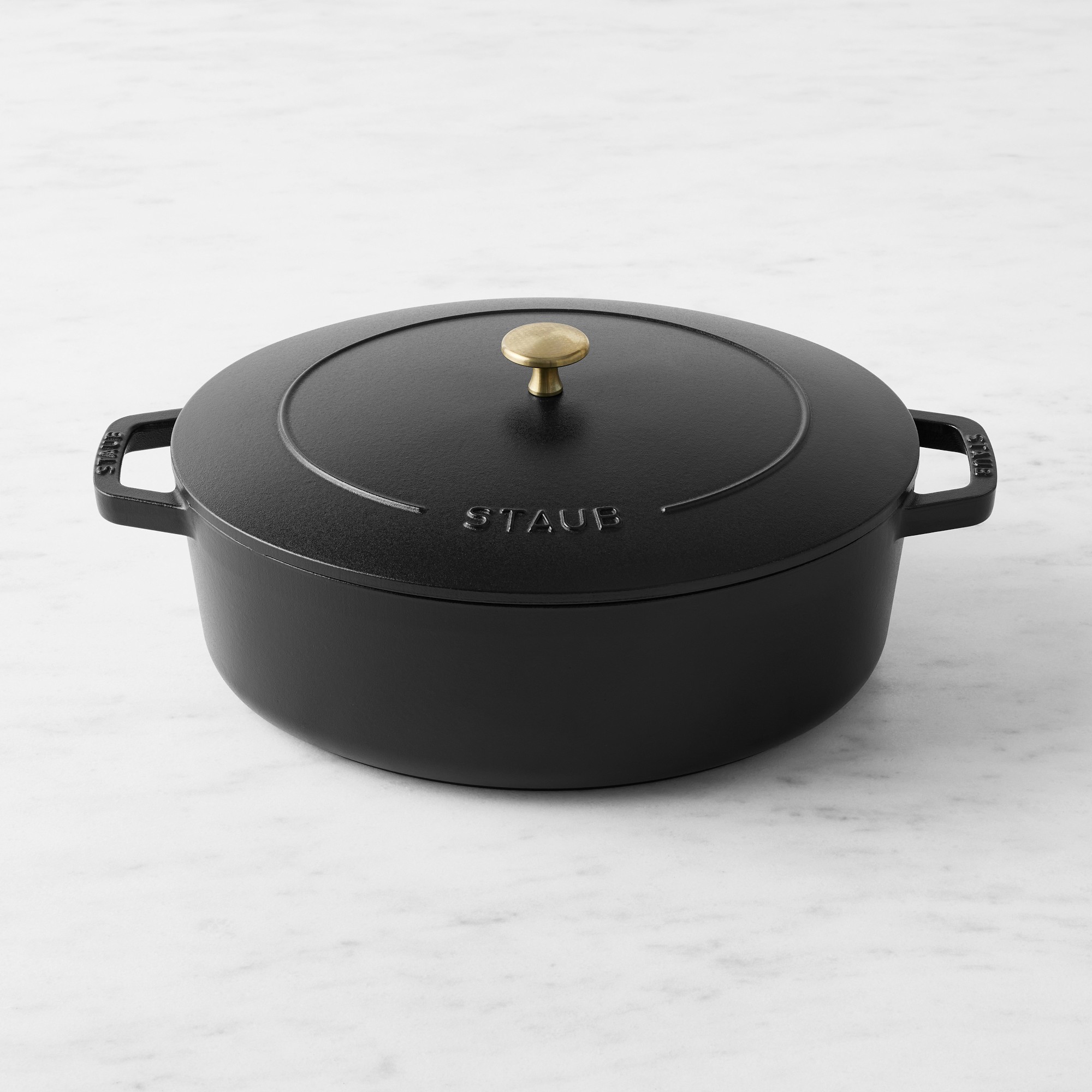 Staub Enameled Cast Iron Wide Oval Dutch Oven, 6 1/4-Qt.