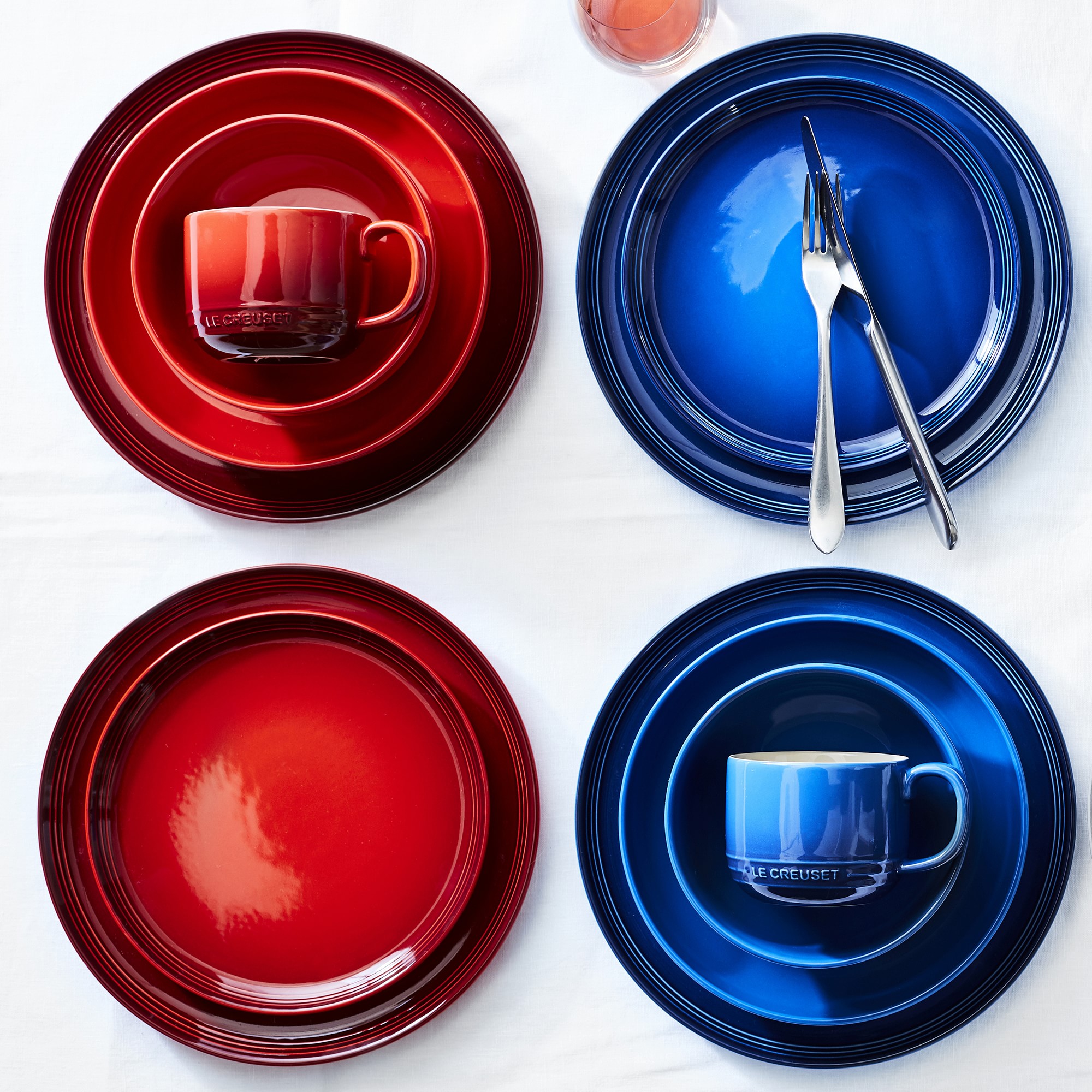 Le Creuset San Francisco Coupe 16-Piece Dinnerware Set