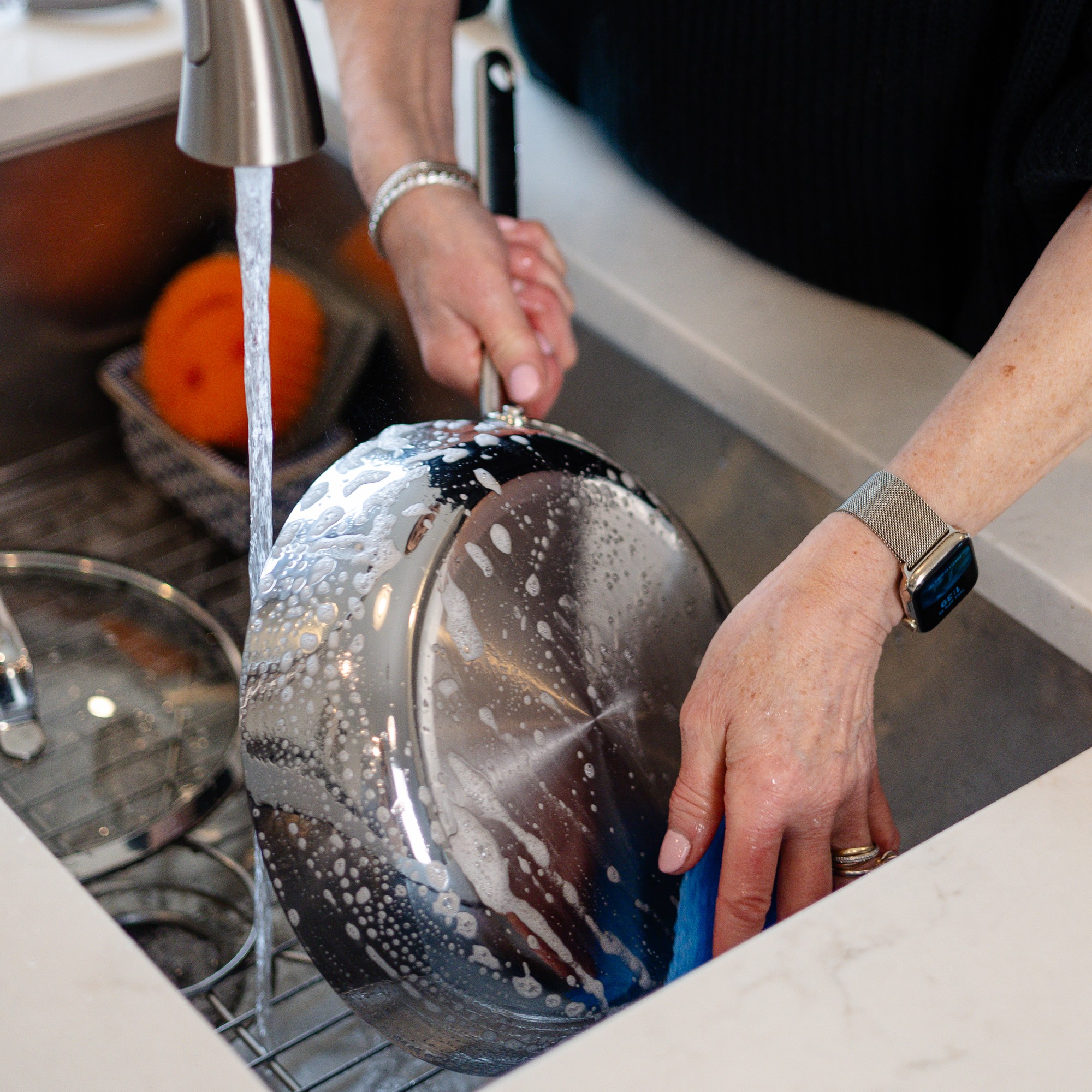 SCANPAN® TSS+ Stainless-Steel Nonstick Essential Sauté Pan, 4-Qt.