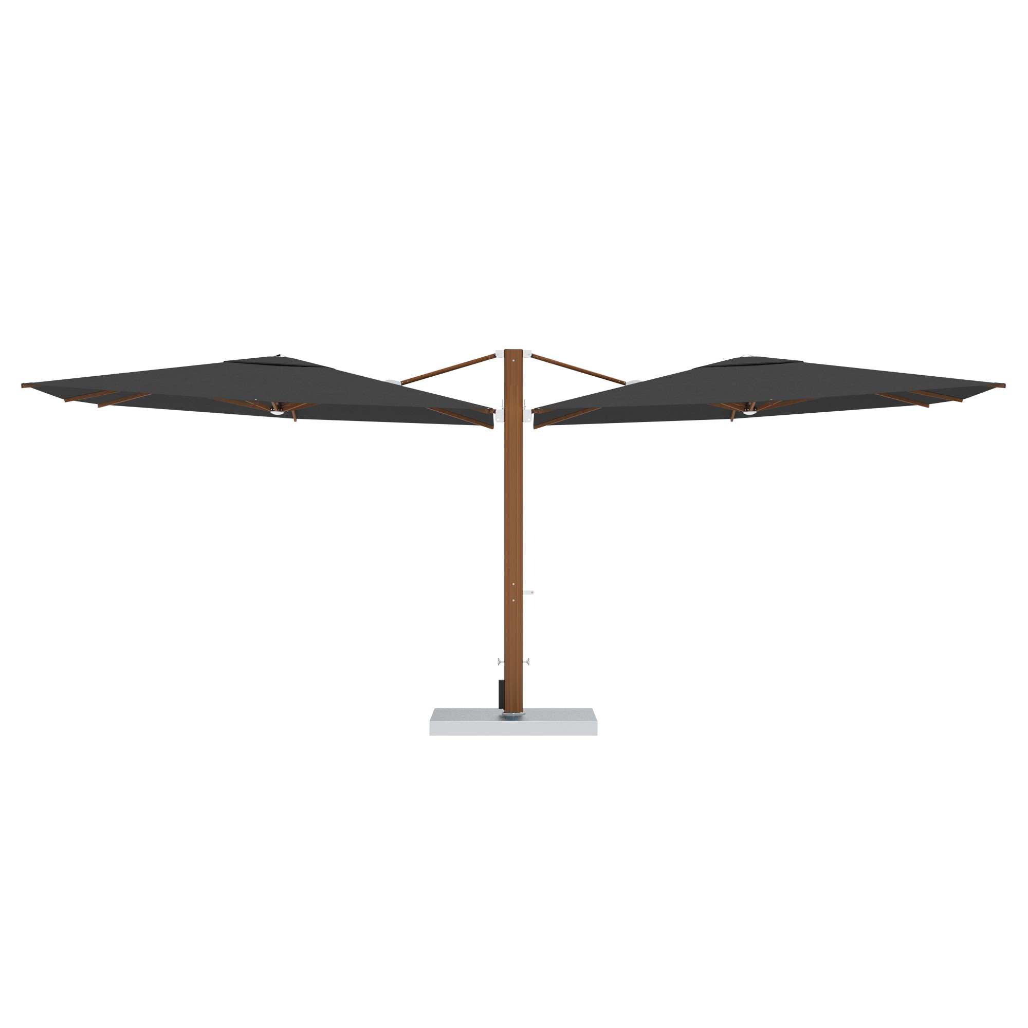 10' Sqaure Performance Dual Cantilever Umbrella