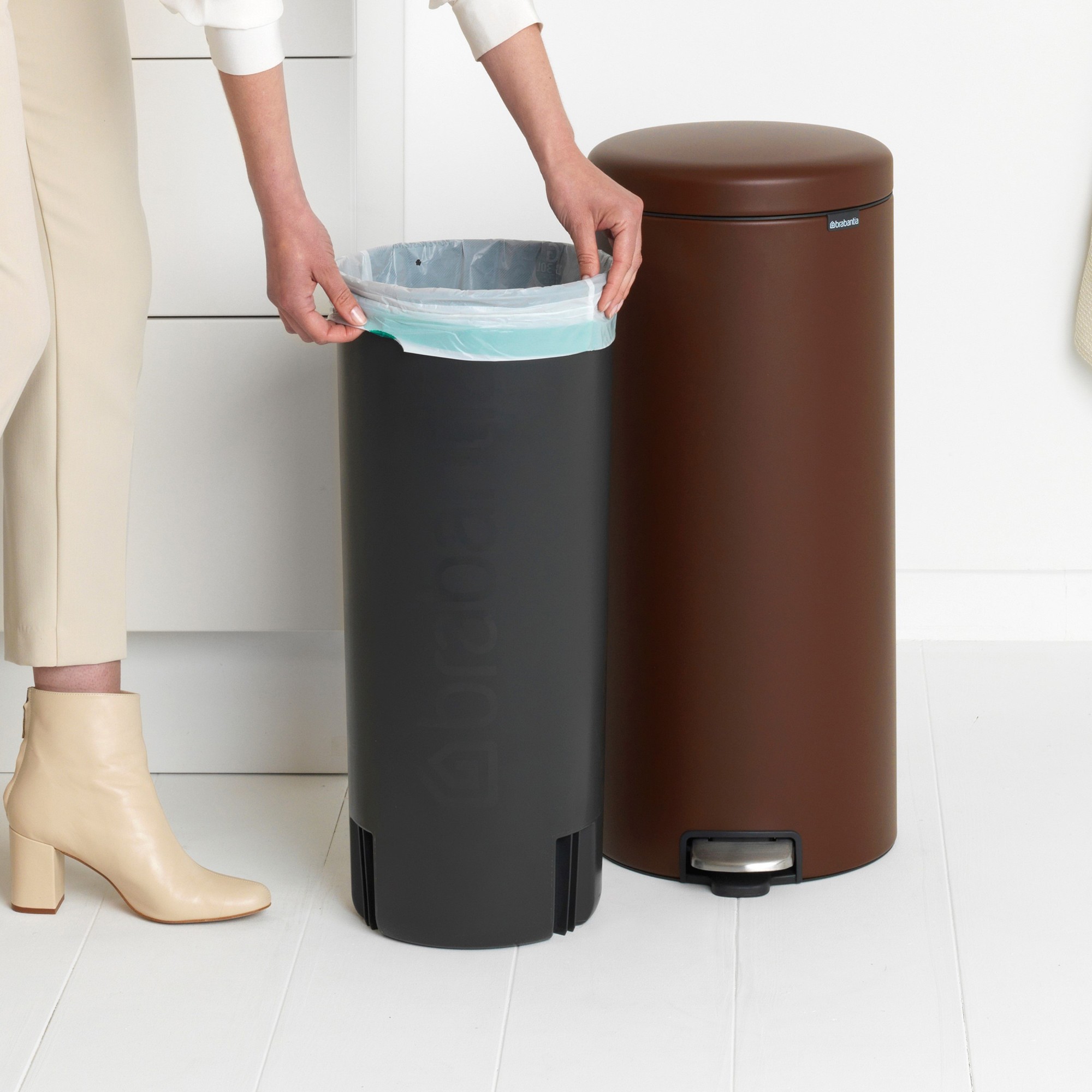 Brabantia NewIcon Step Can, 8 Gallons