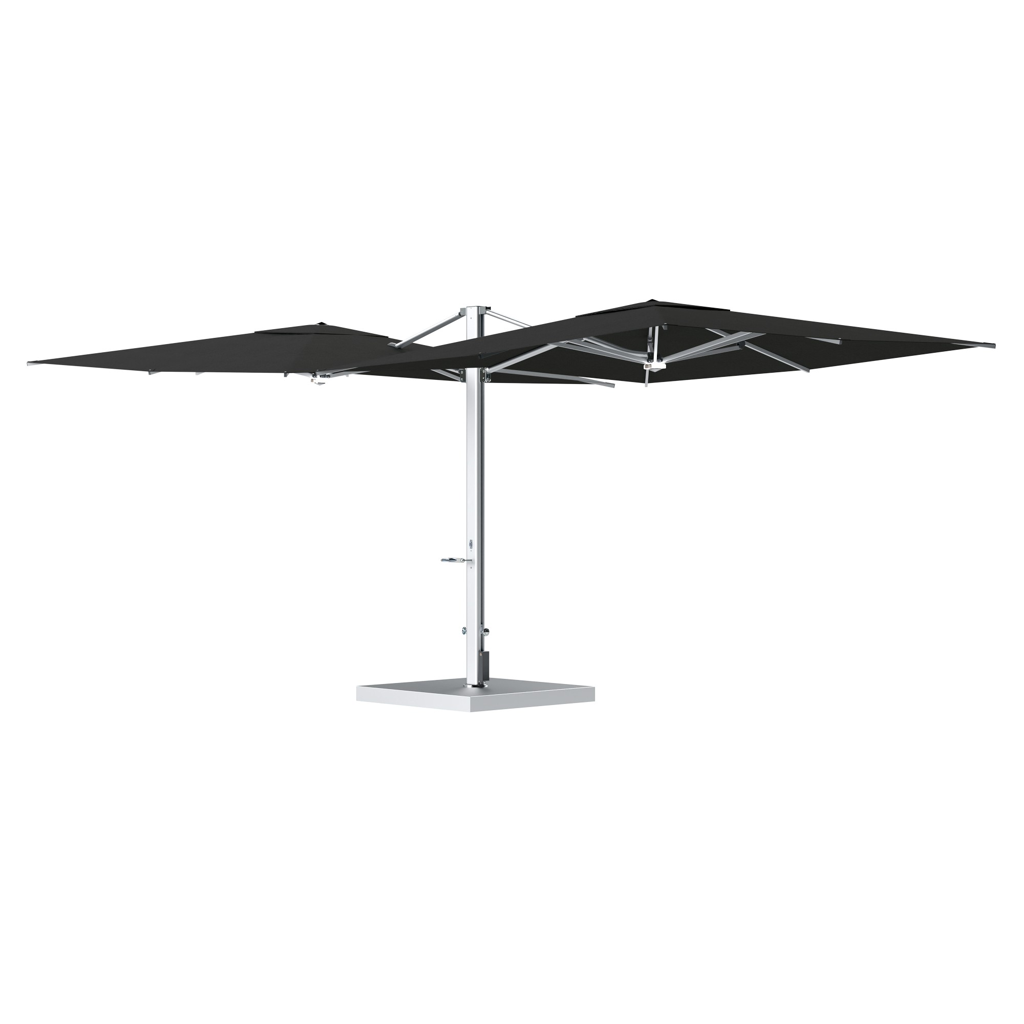 10' Sqaure Performance Dual Cantilever Umbrella
