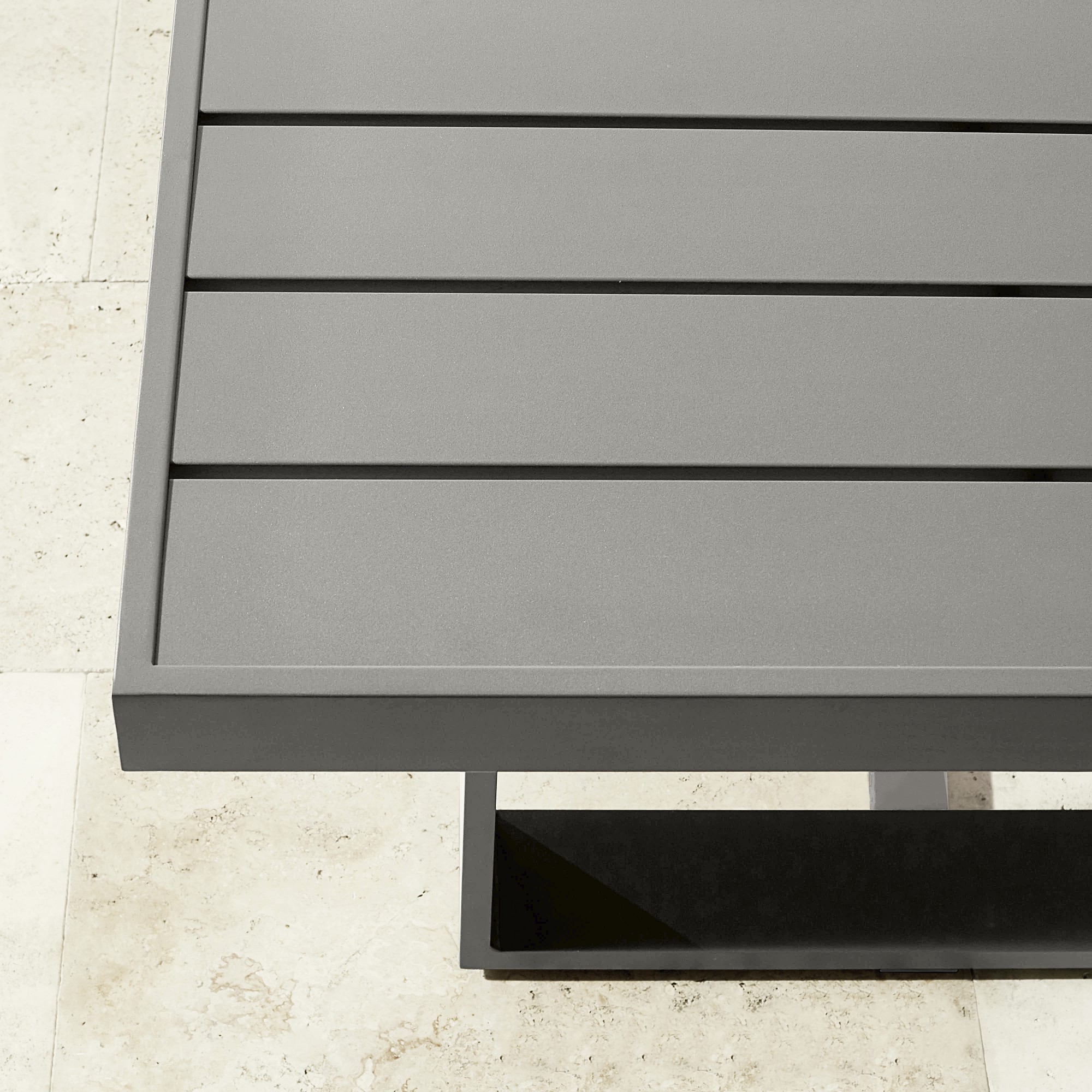 Santa Barbara Outdoor Metal Rectangular Dining Table (124