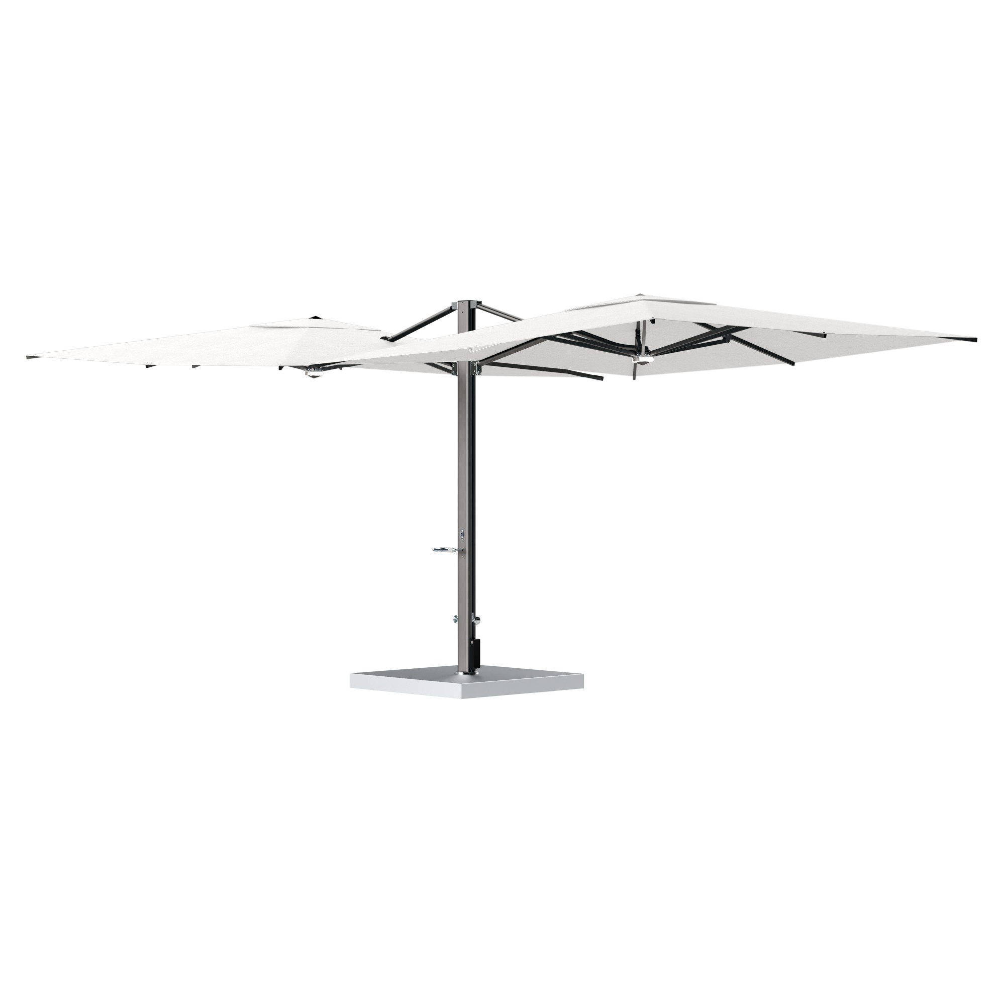 10' Sqaure Performance Dual Cantilever Umbrella