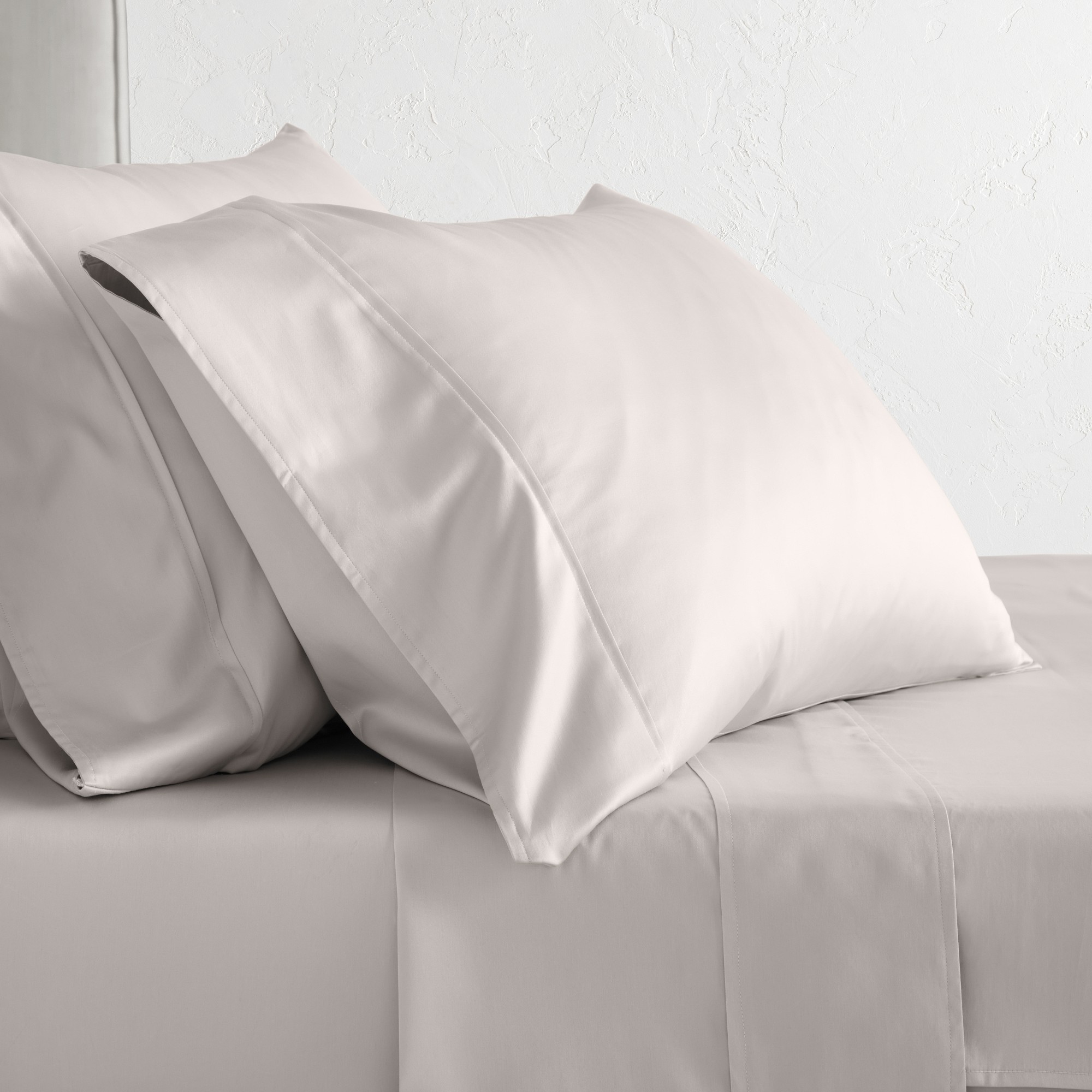 Chambers® 600TC Sateen Duvet Cover & Shams, Light Grey