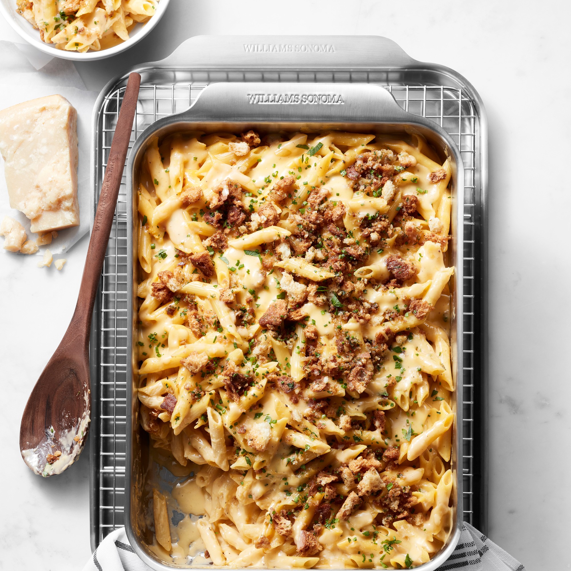 Williams Sonoma Signature Thermo-Clad™ Stainless-Steel Ovenware Lasagna Baker, 17