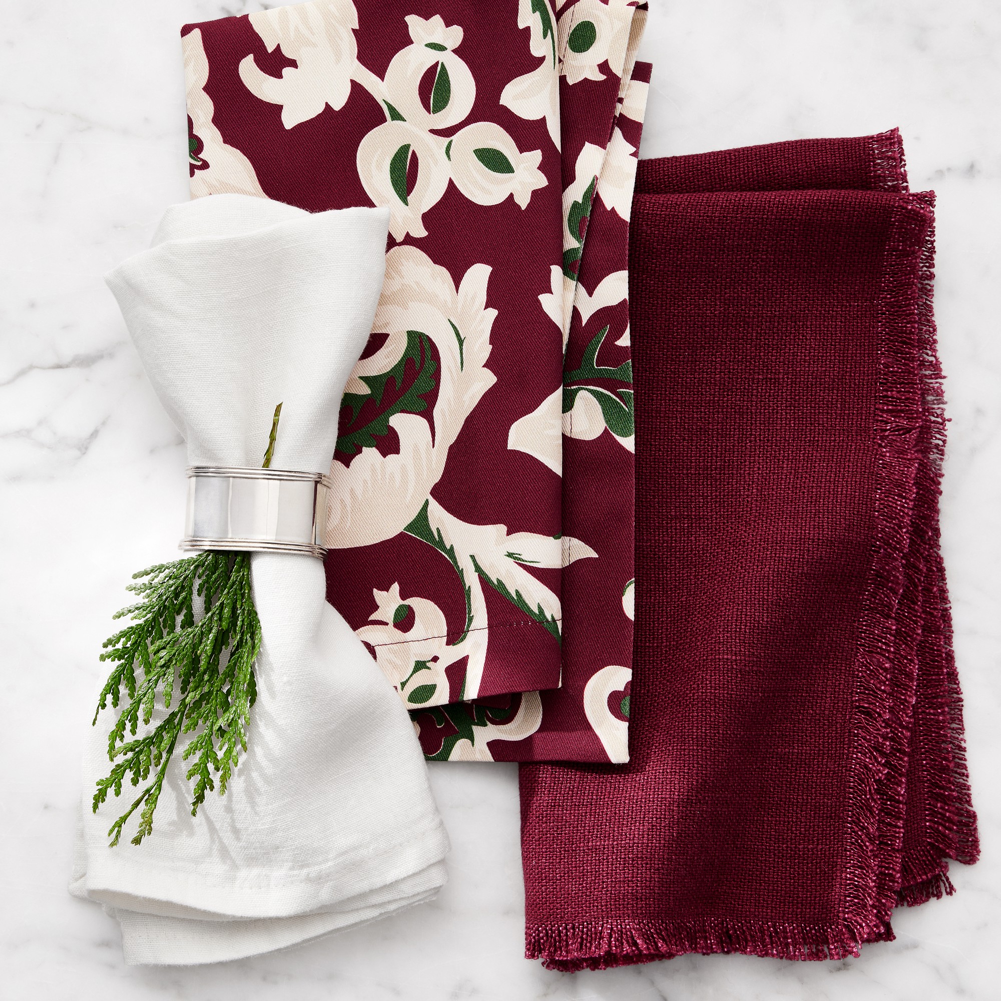 Heirloom Silver Napkin Rings, Set of 4