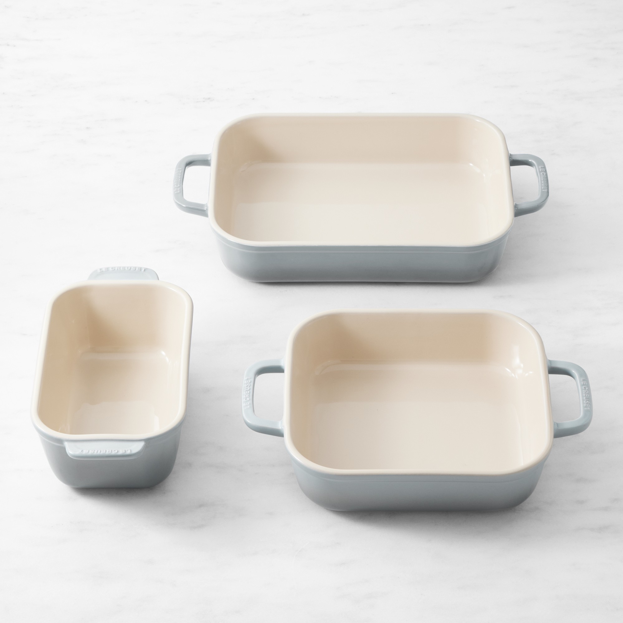 Le Creuset San Francisco Stoneware Open Baker, Set of 3