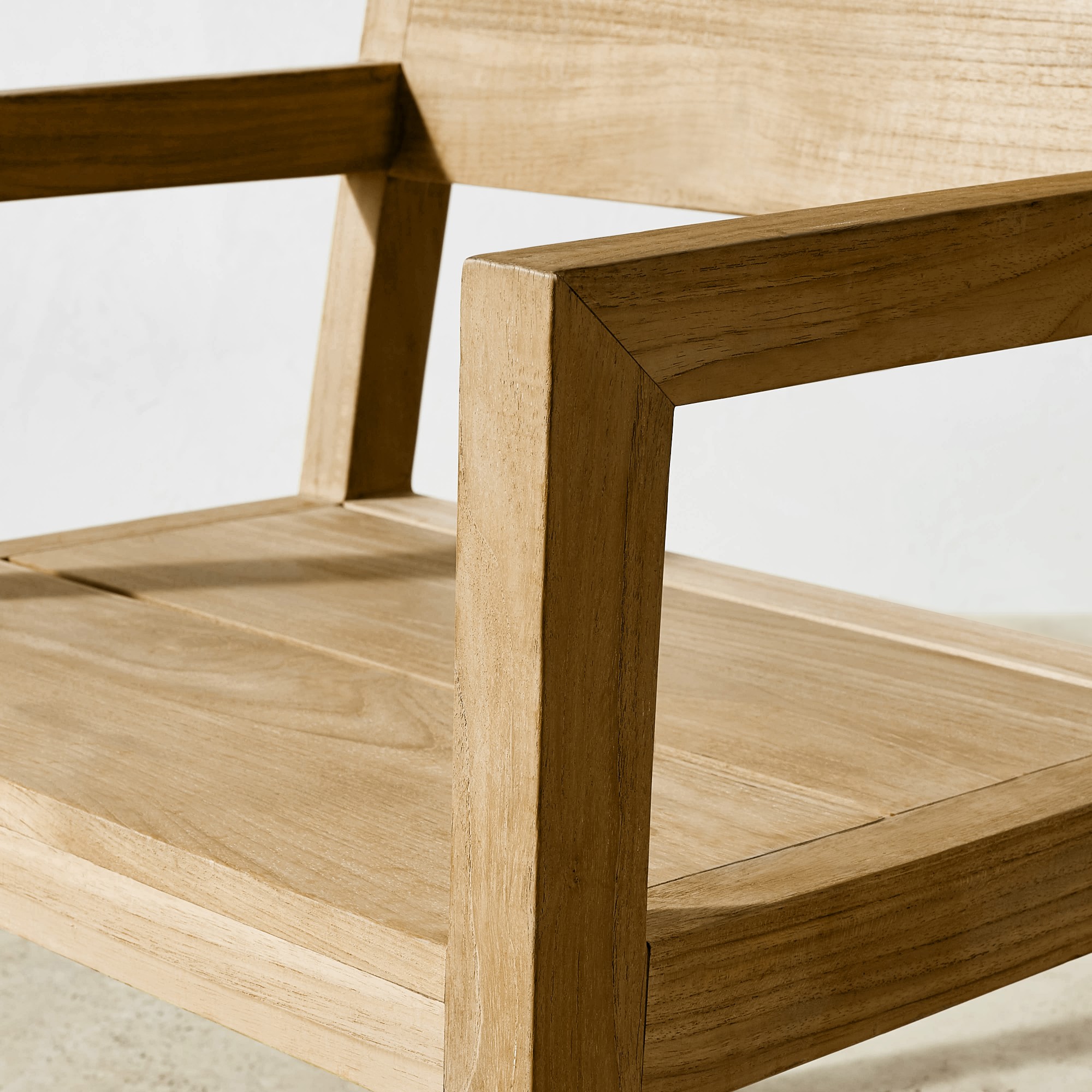 Larnaca Outdoor Natural Teak Dining Armchair