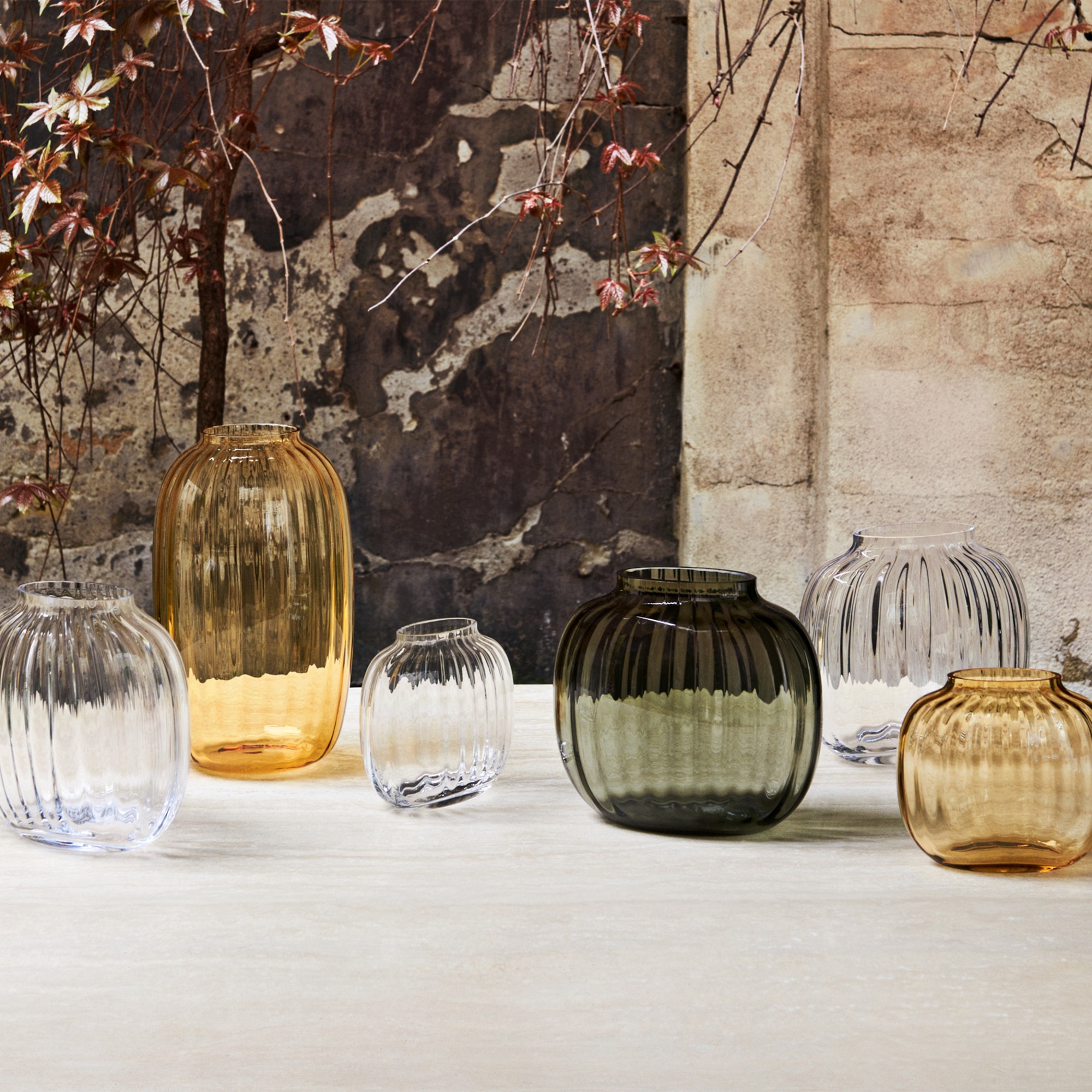 Primula Oval Glass Vase