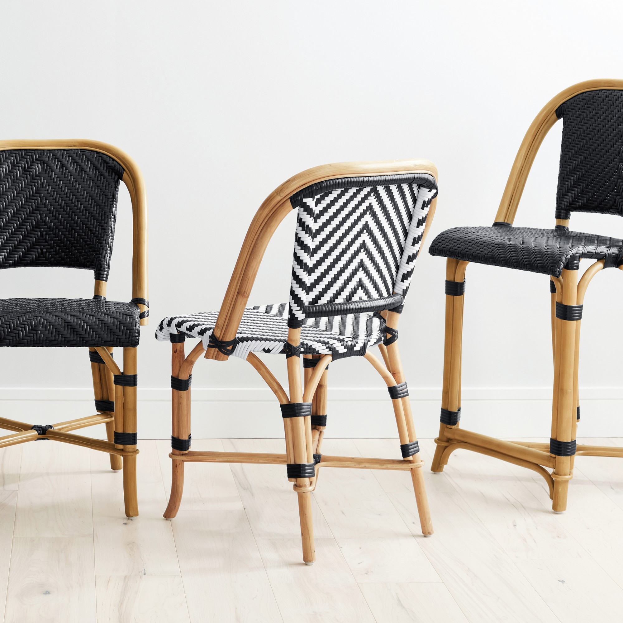 Parisian Bistro Woven Counter Stool