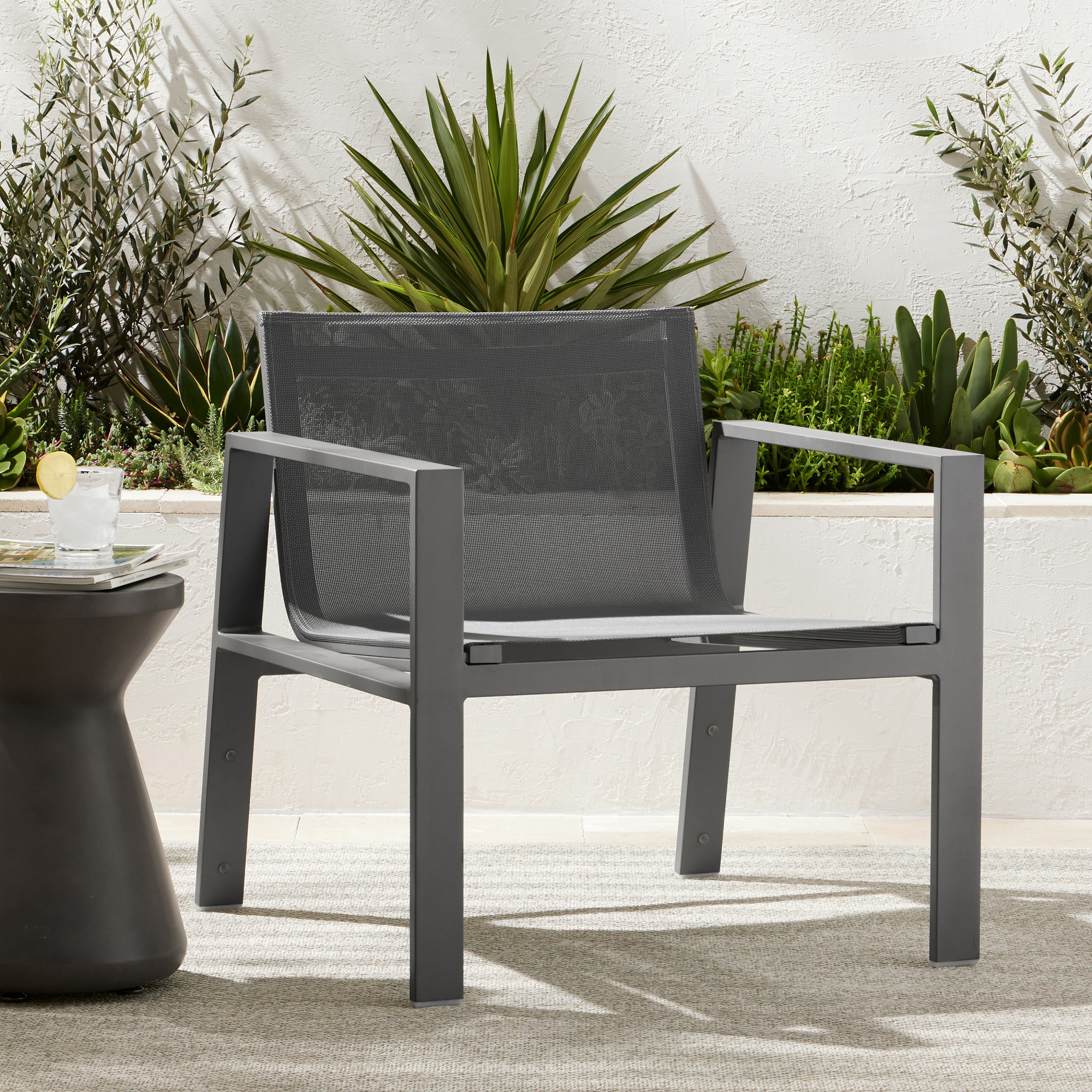 Santa Barbara Outdoor Metal Club Chair