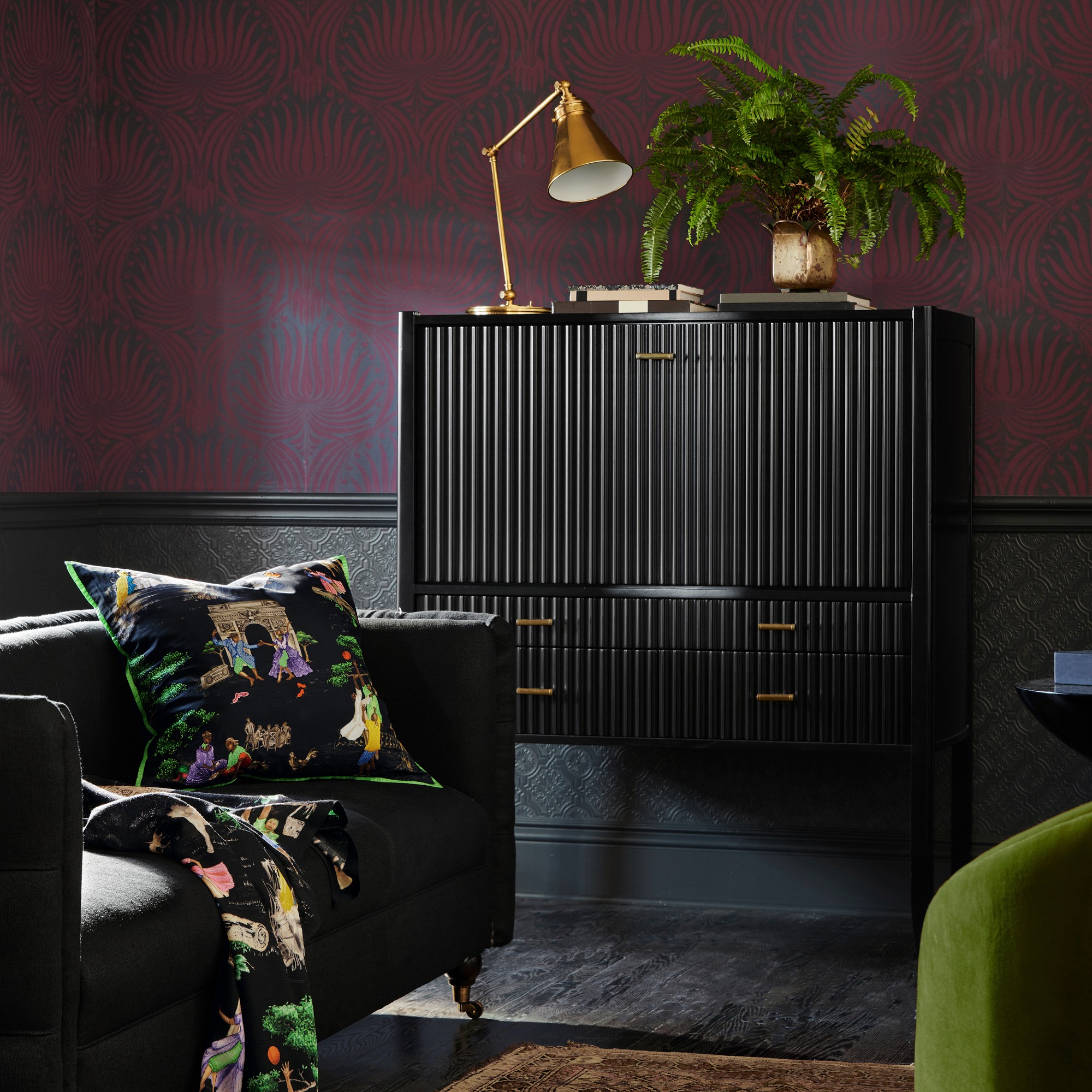 Sheila Bridges x Williams Sonoma Home Harlem Toile Printed Lightweight Throw