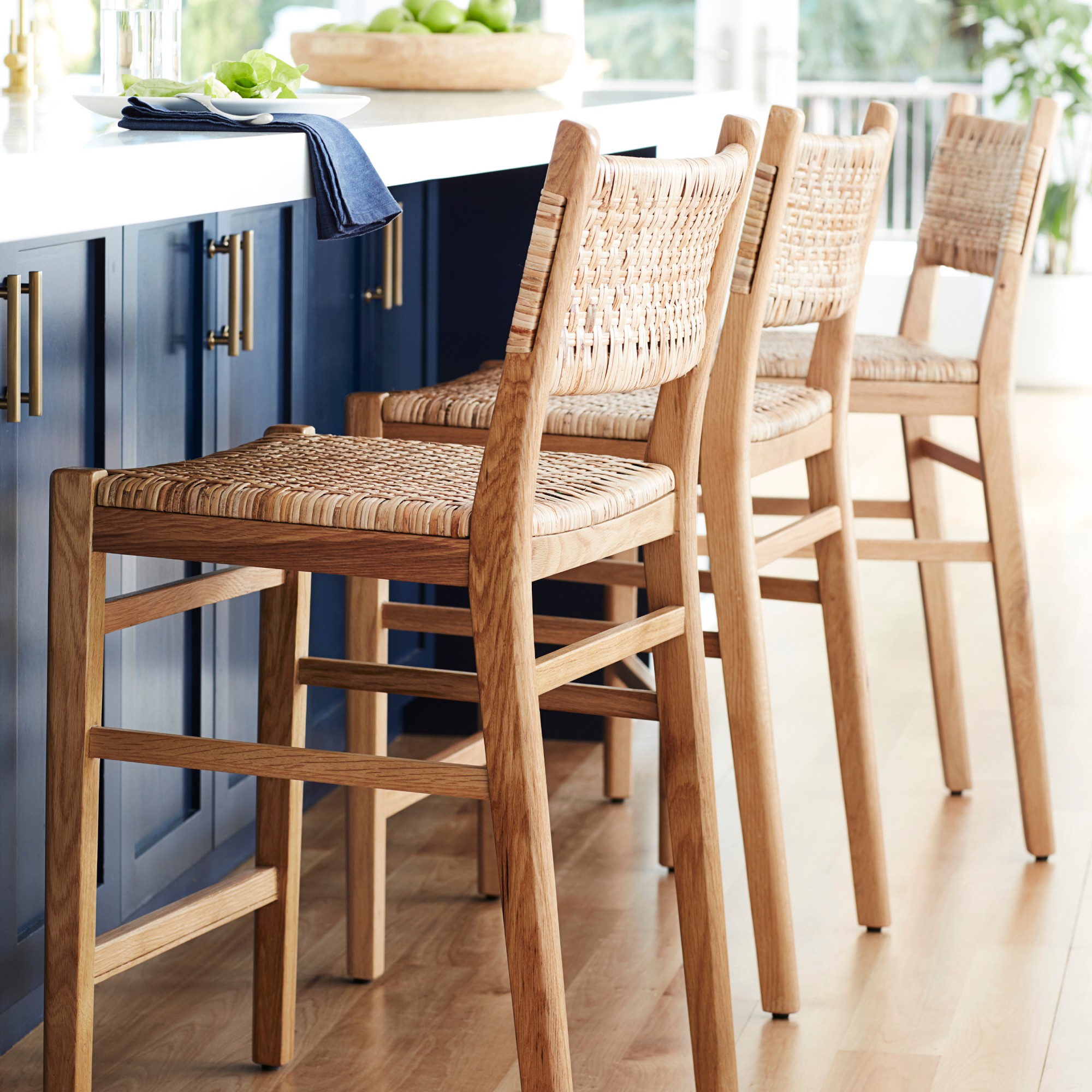 Sullivan Woven Dining Counter Stool