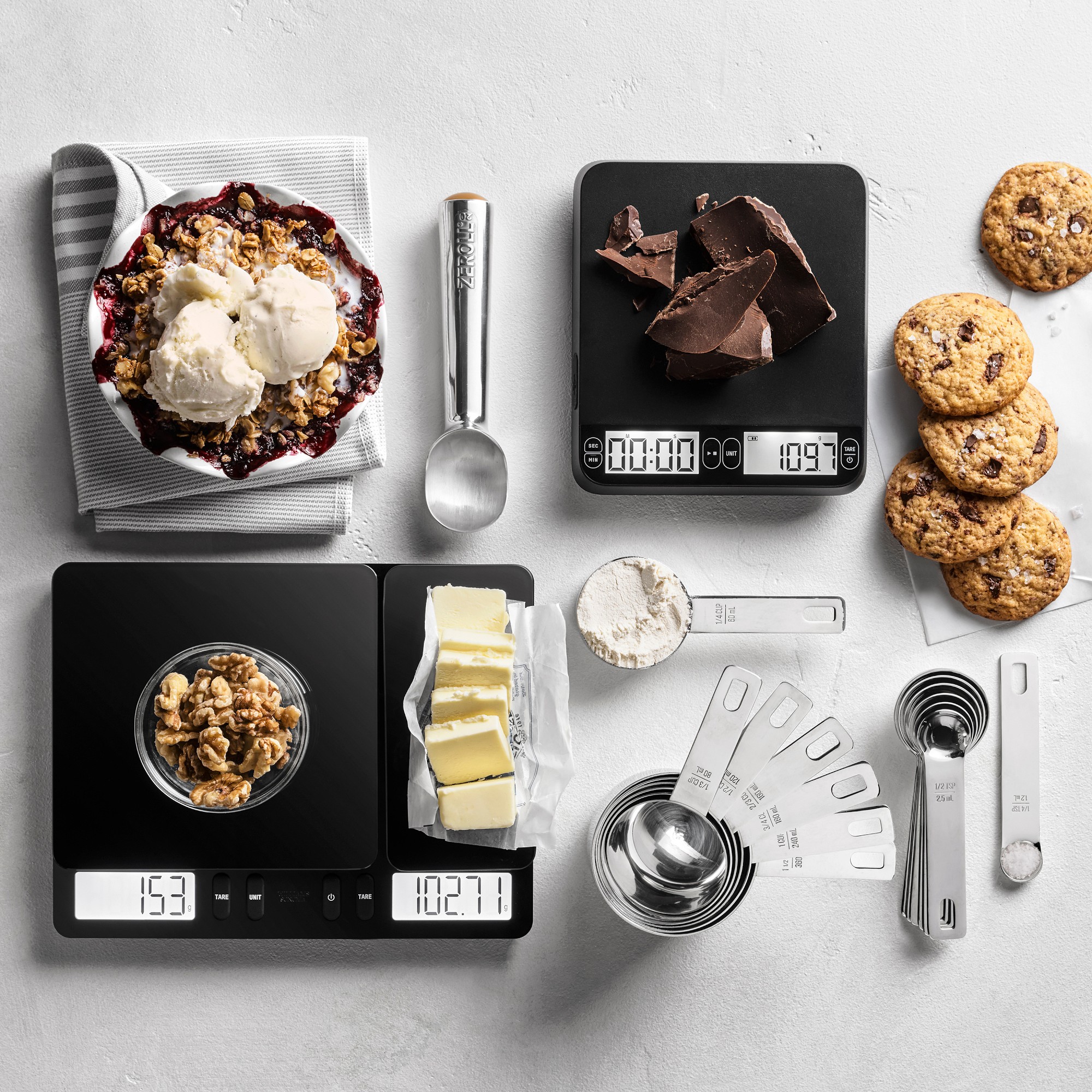 Williams Sonoma Dual Platform Scale, High Capacity and Dual Precision