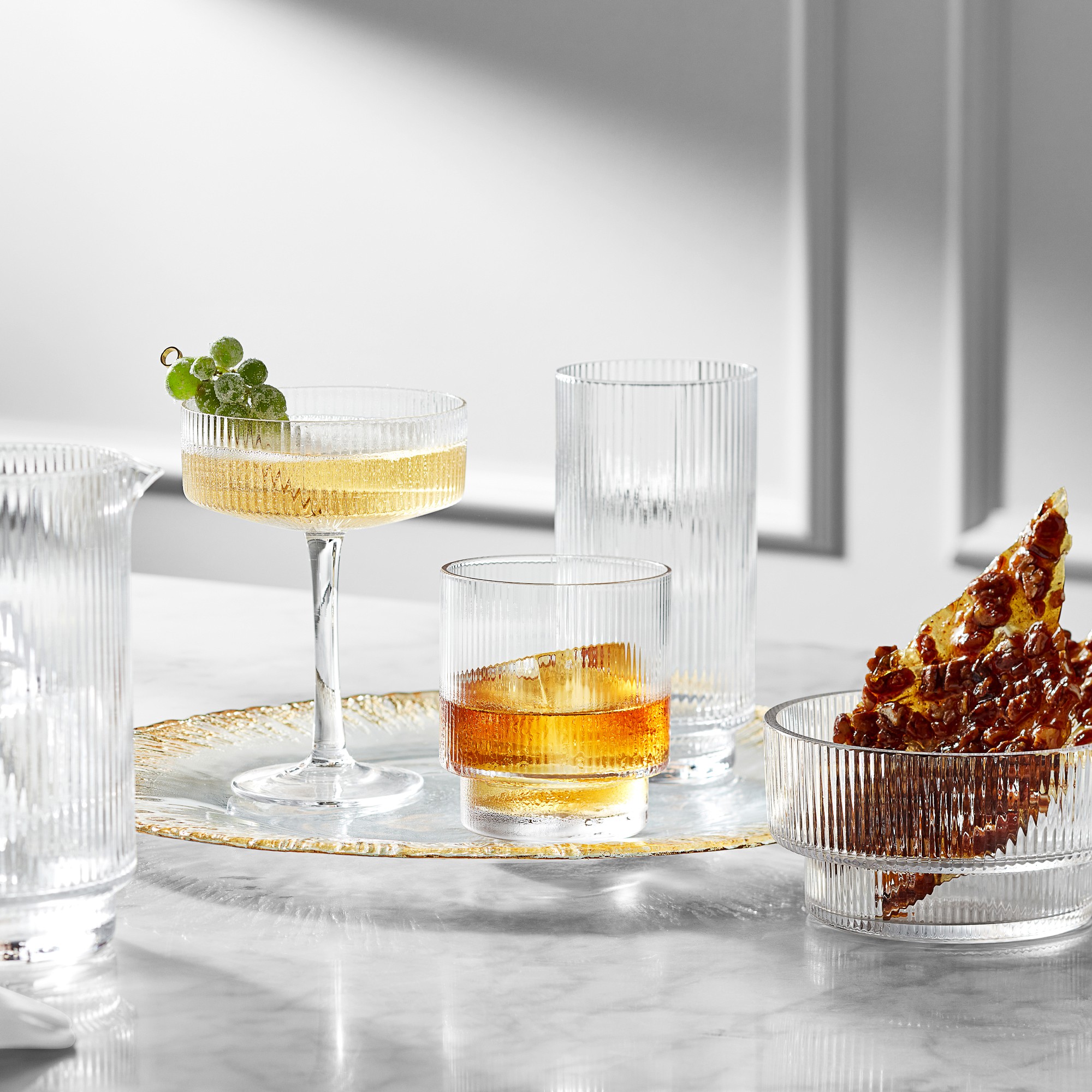 Modern Optic Double Old-Fashioned Glasses, Set of 4