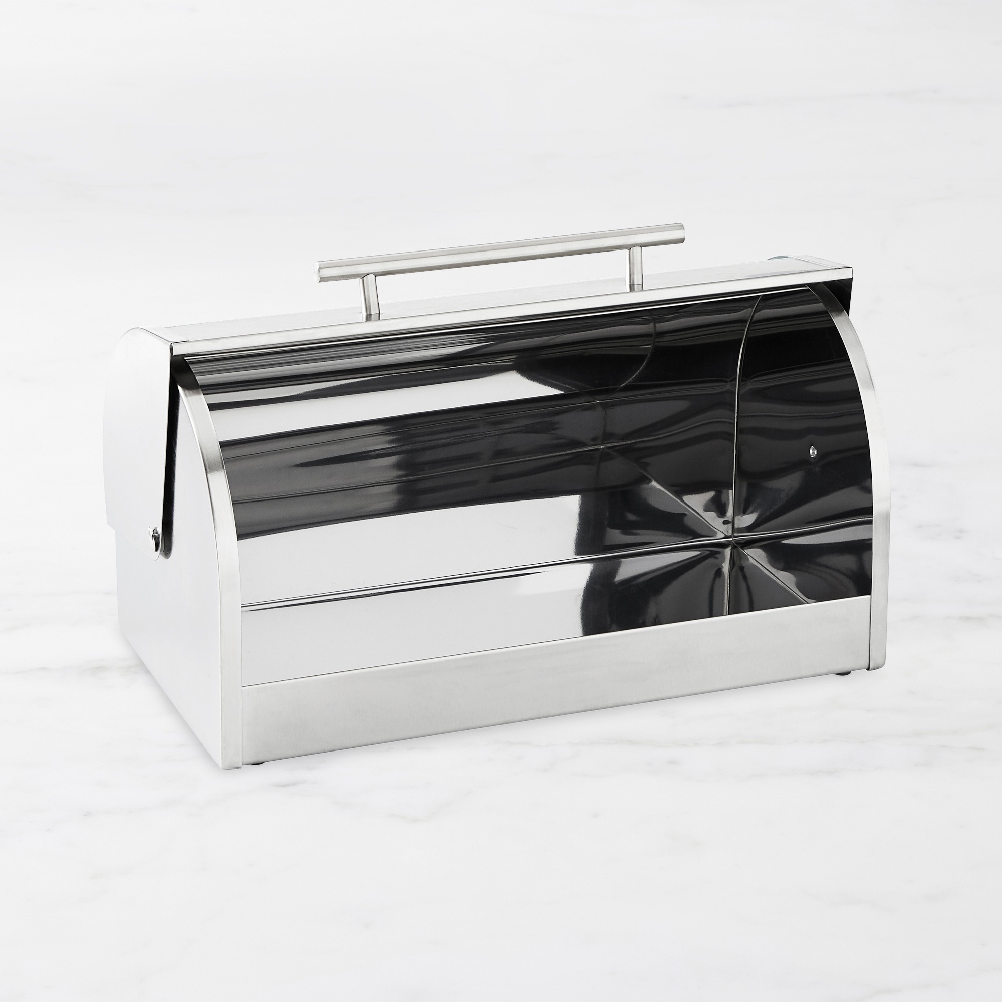 Stainless Steel and Glass Bread Box