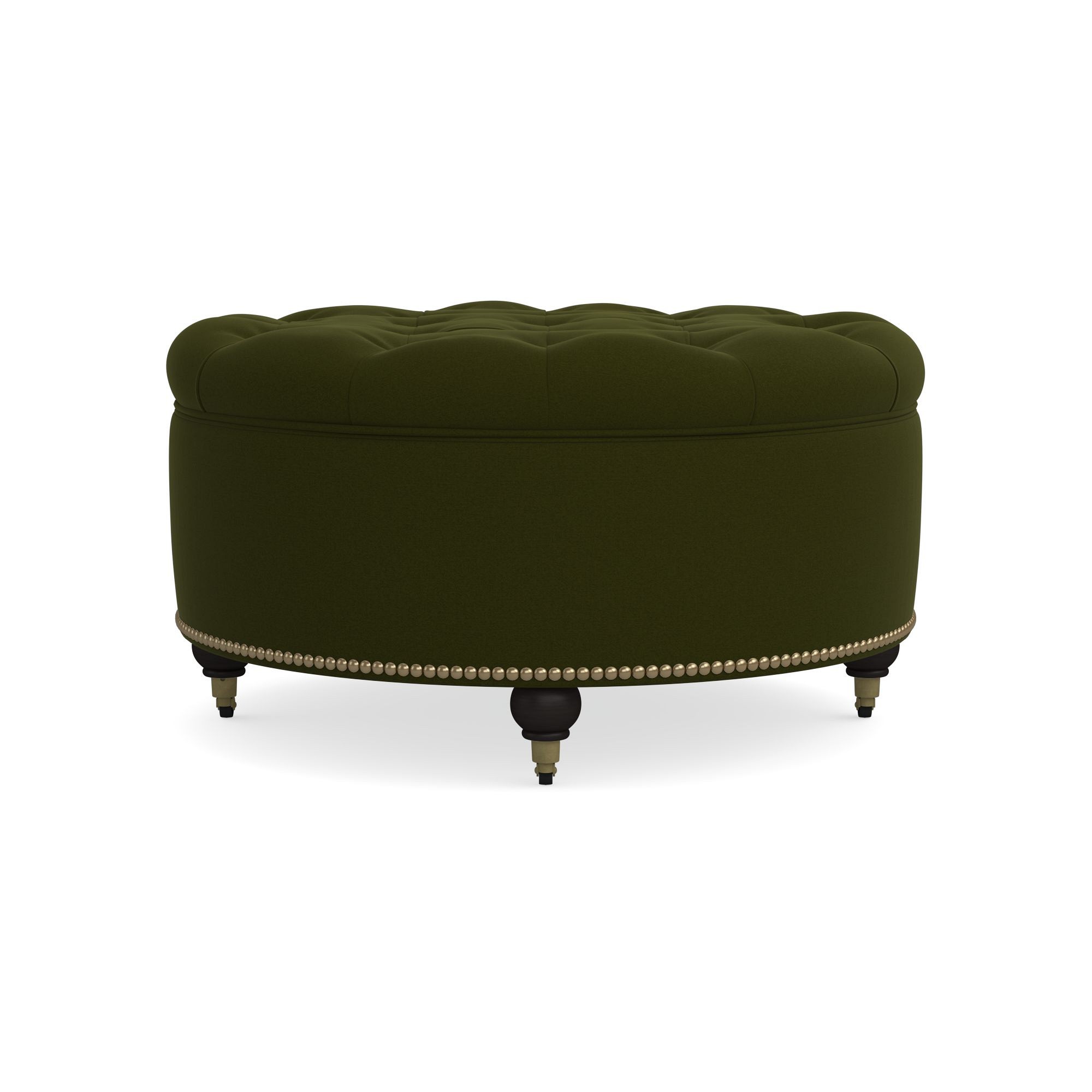 Soho Tufted Round Storage Ottoman (36