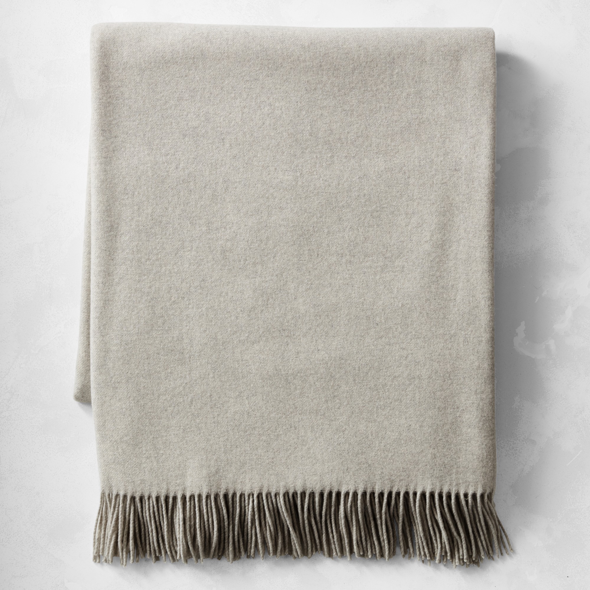 European Solid Grand Cashmere Throw
