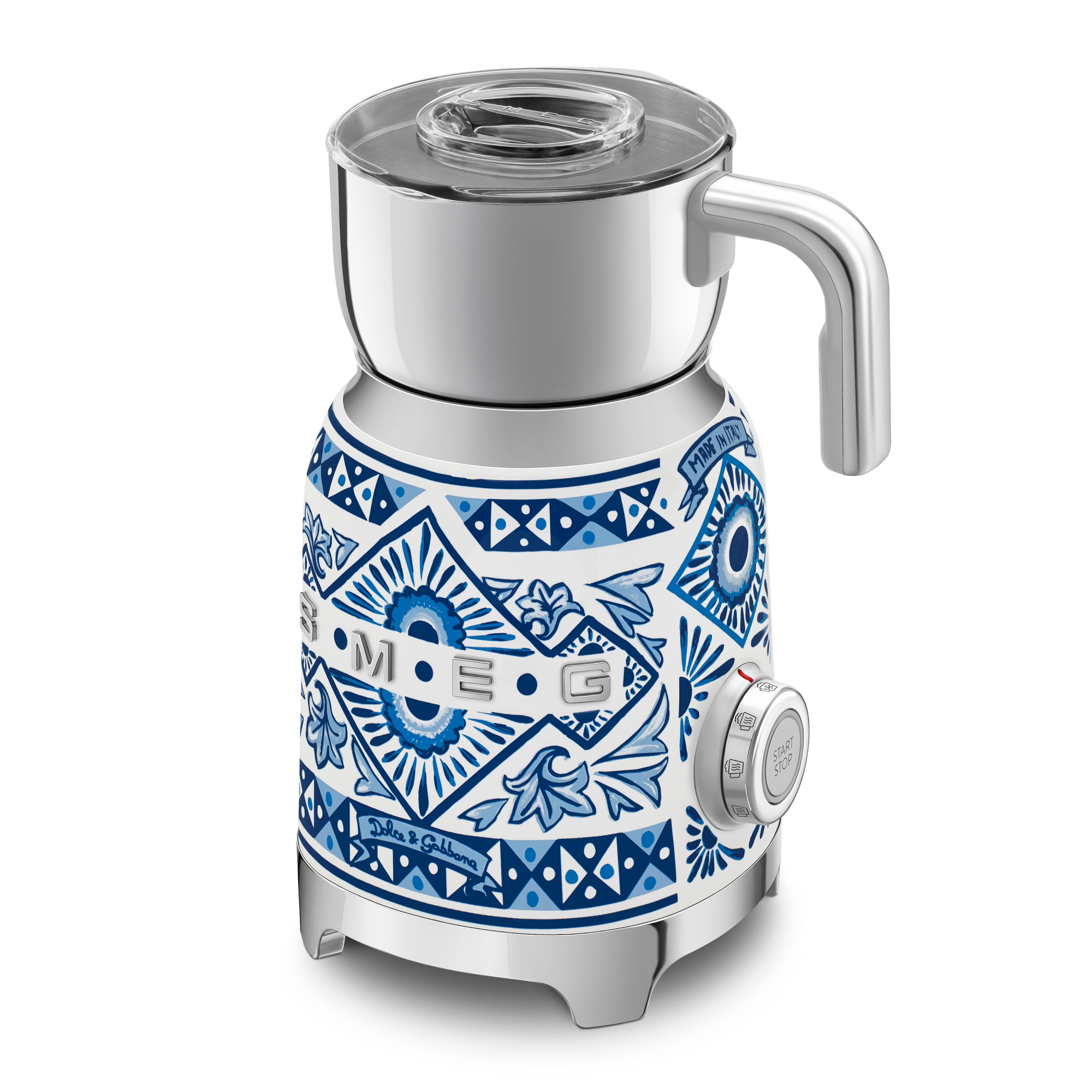 SMEG Dolce & Gabbana Milk Frother, Blu Mediterraneo