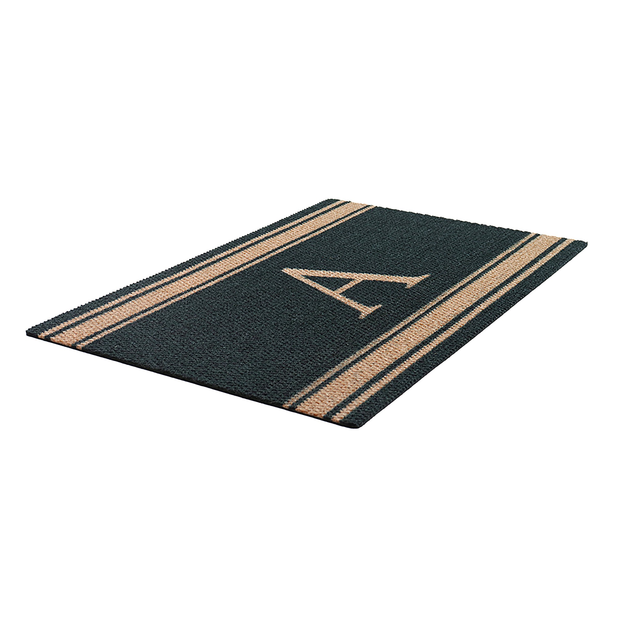 Neighburly Initial Stripes Indoor/Outdoor Monogram Doormat