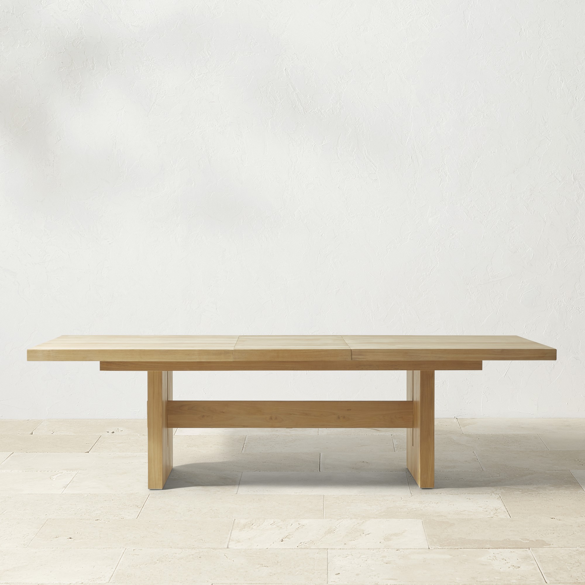 San Clemente Outdoor Natural Teak Rectangular Dining Table (84