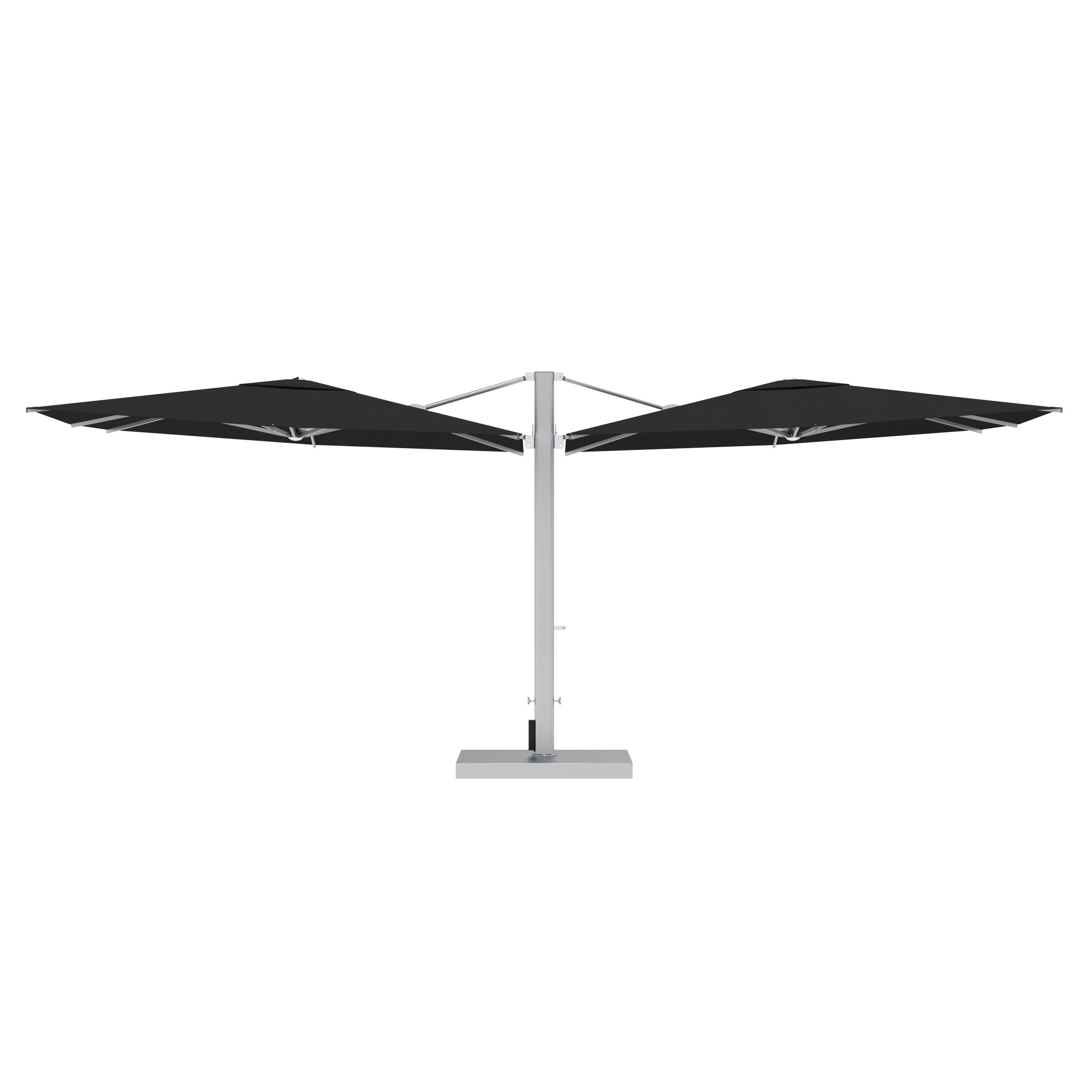 10' Sqaure Performance Dual Cantilever Umbrella