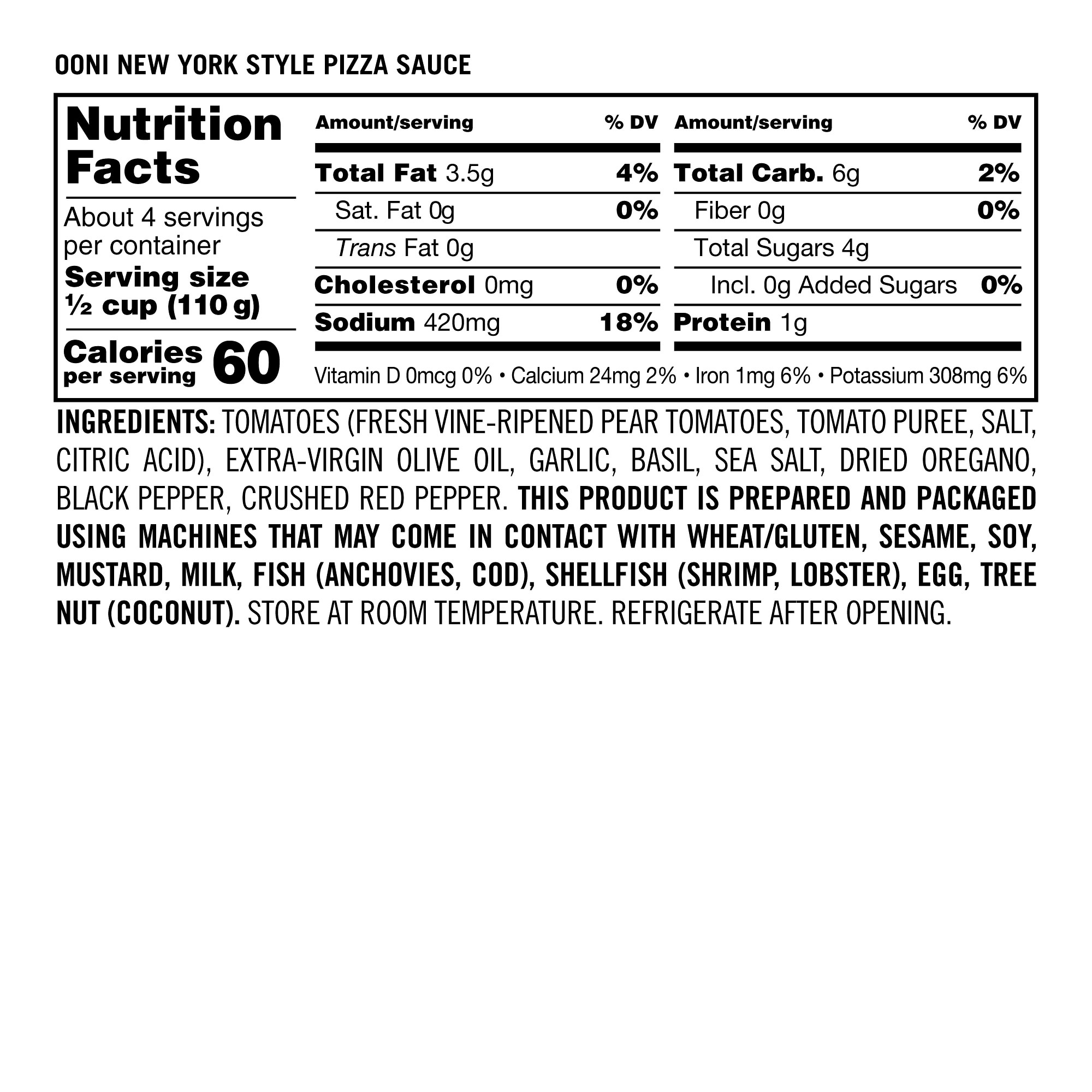 Ooni x Williams Sonoma New York Pizza Sauce