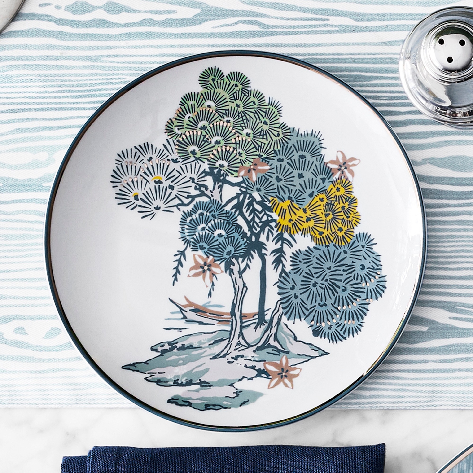 Scalamandré Sea of Trees Salad Plates
