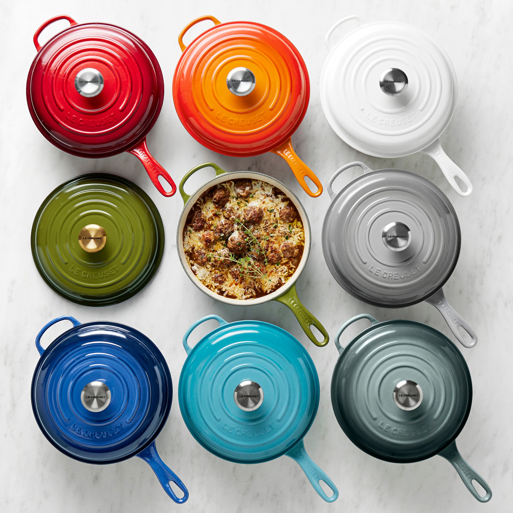Le Creuset Enameled Cast Iron Cassadou Sauté Pan, 3 3/4-Qt.