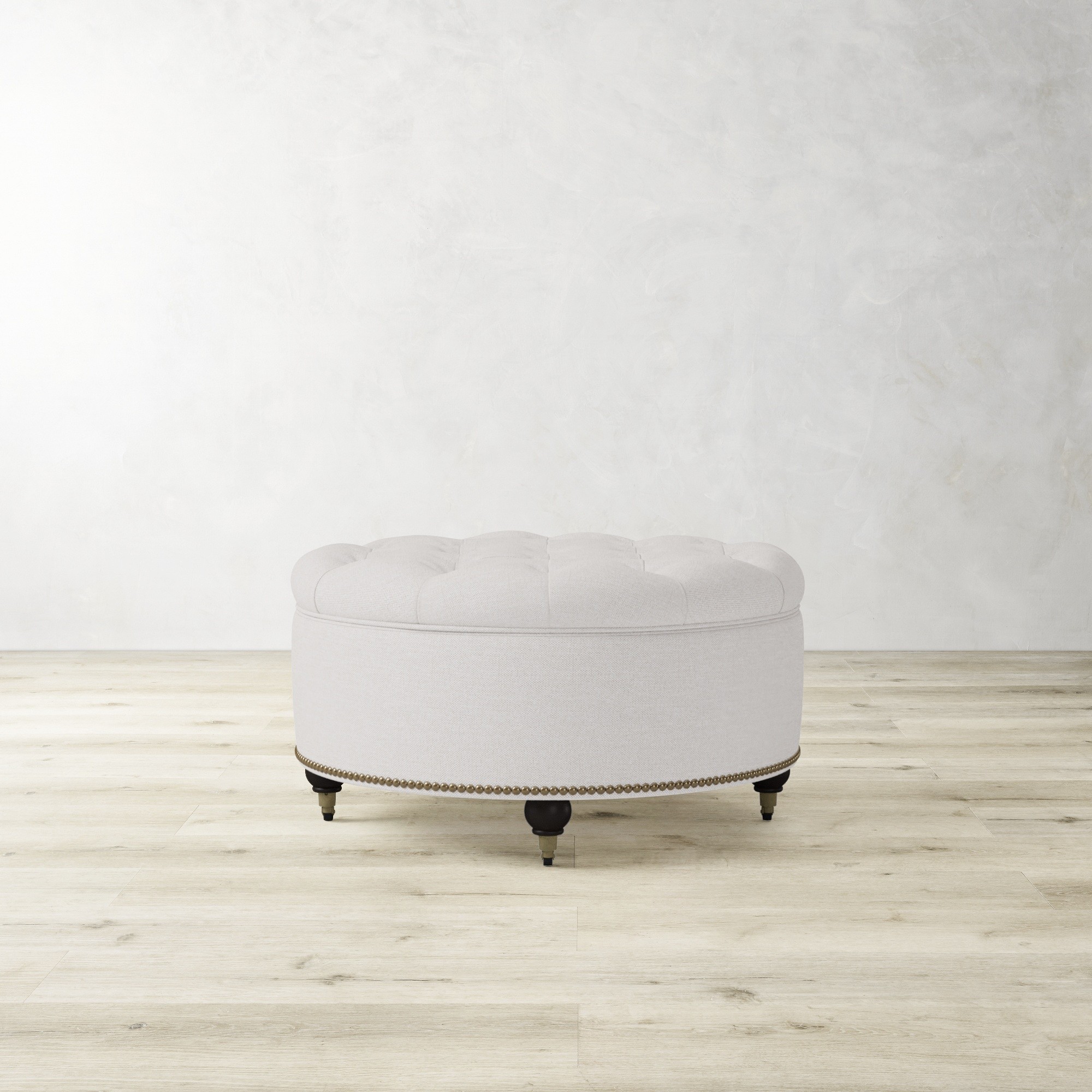 Soho Tufted Round Storage Ottoman (36