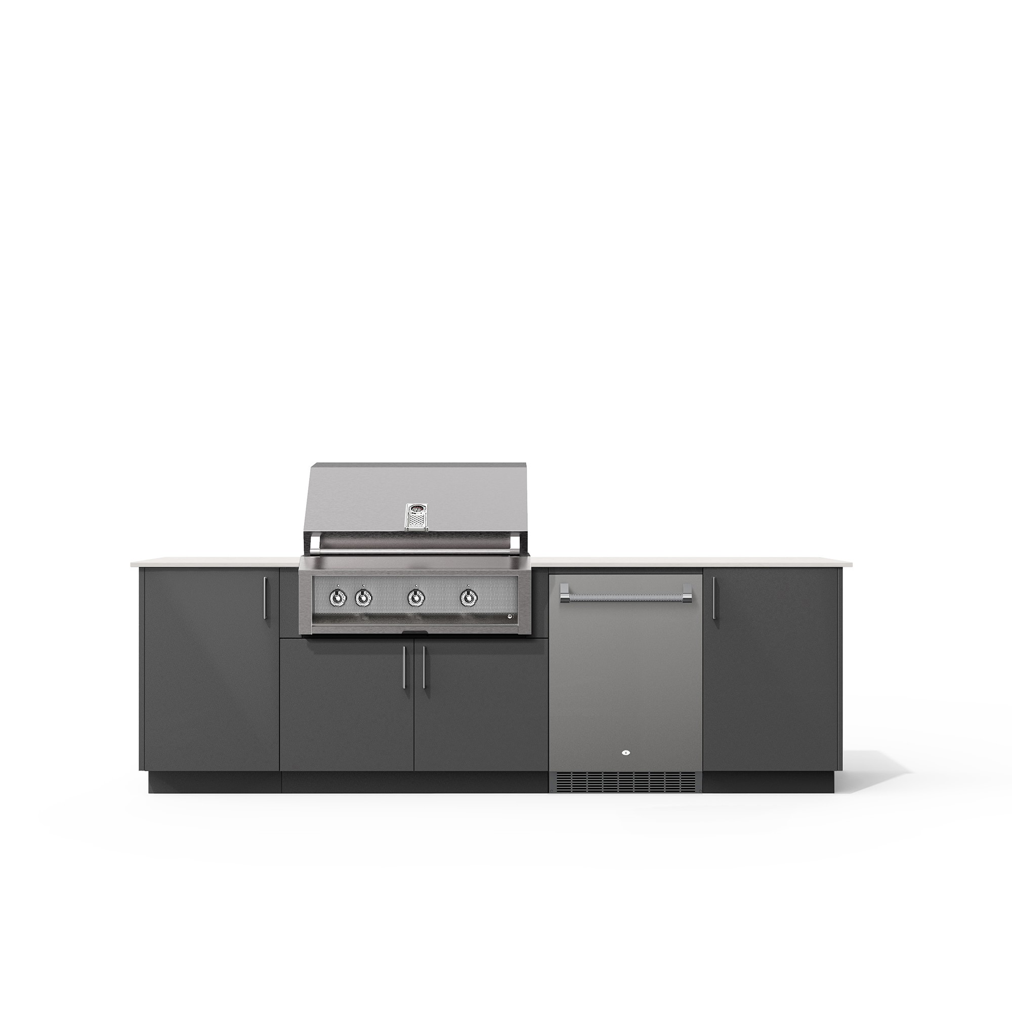 Urban Bonfire Outdoor Kitchen x Twin Eagles 36” Grill and Fridge