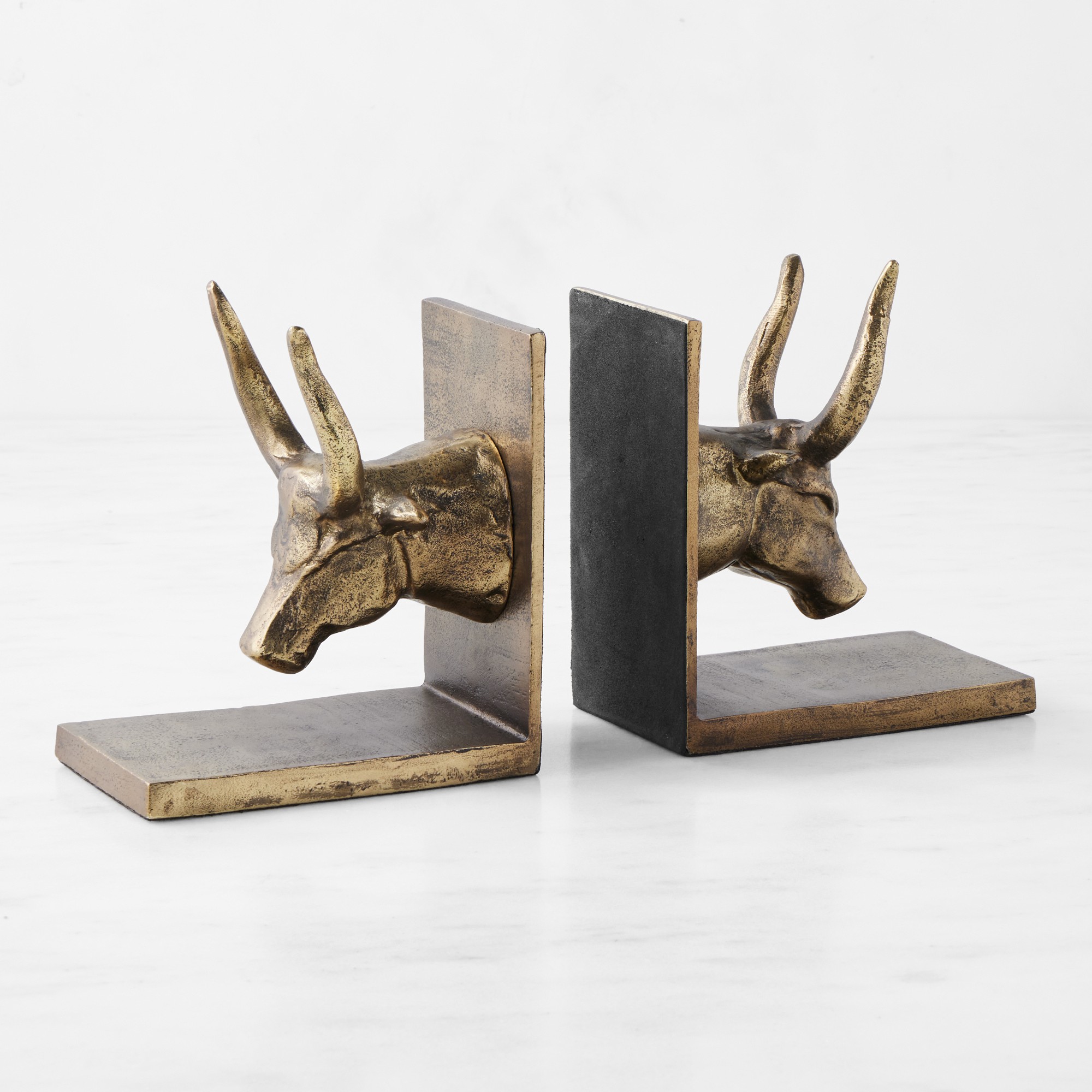 Ox Bookends