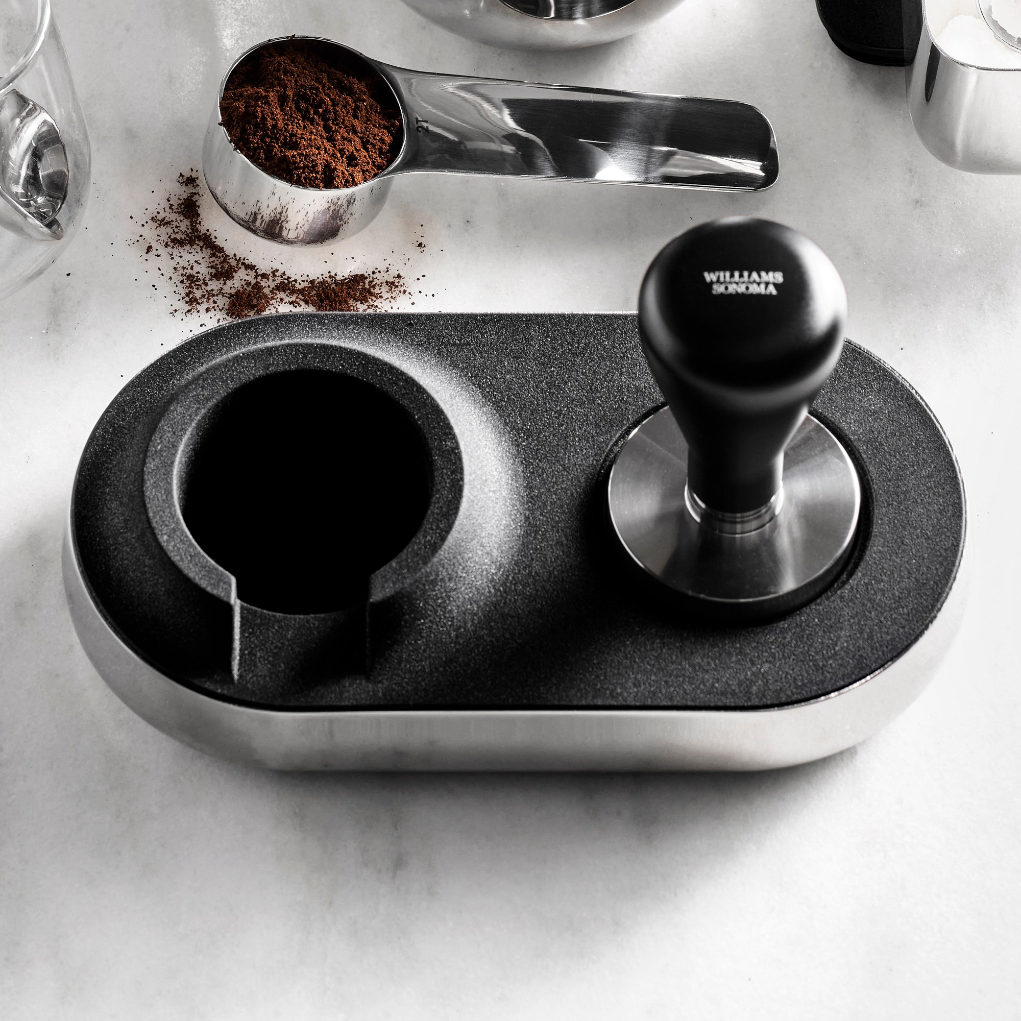Williams Sonoma Espresso Tamp + Tamp Station Gift Set