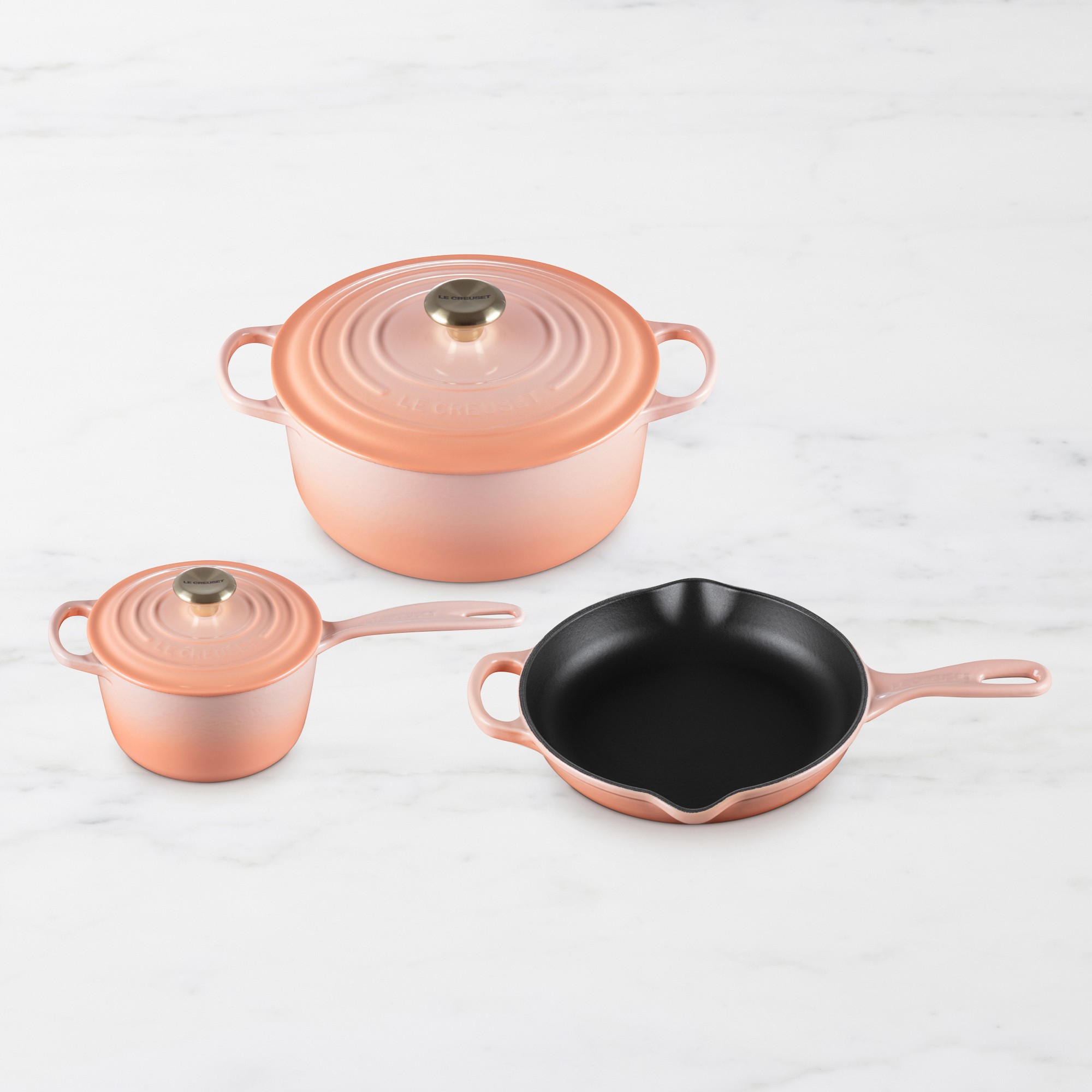 Le Creuset Signature Enameled Cast Iron 5-Piece Cookware Set