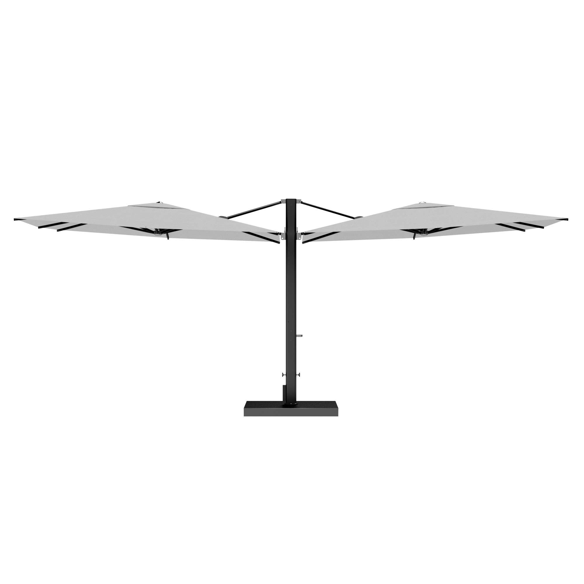 10' Sqaure Performance Dual Cantilever Umbrella
