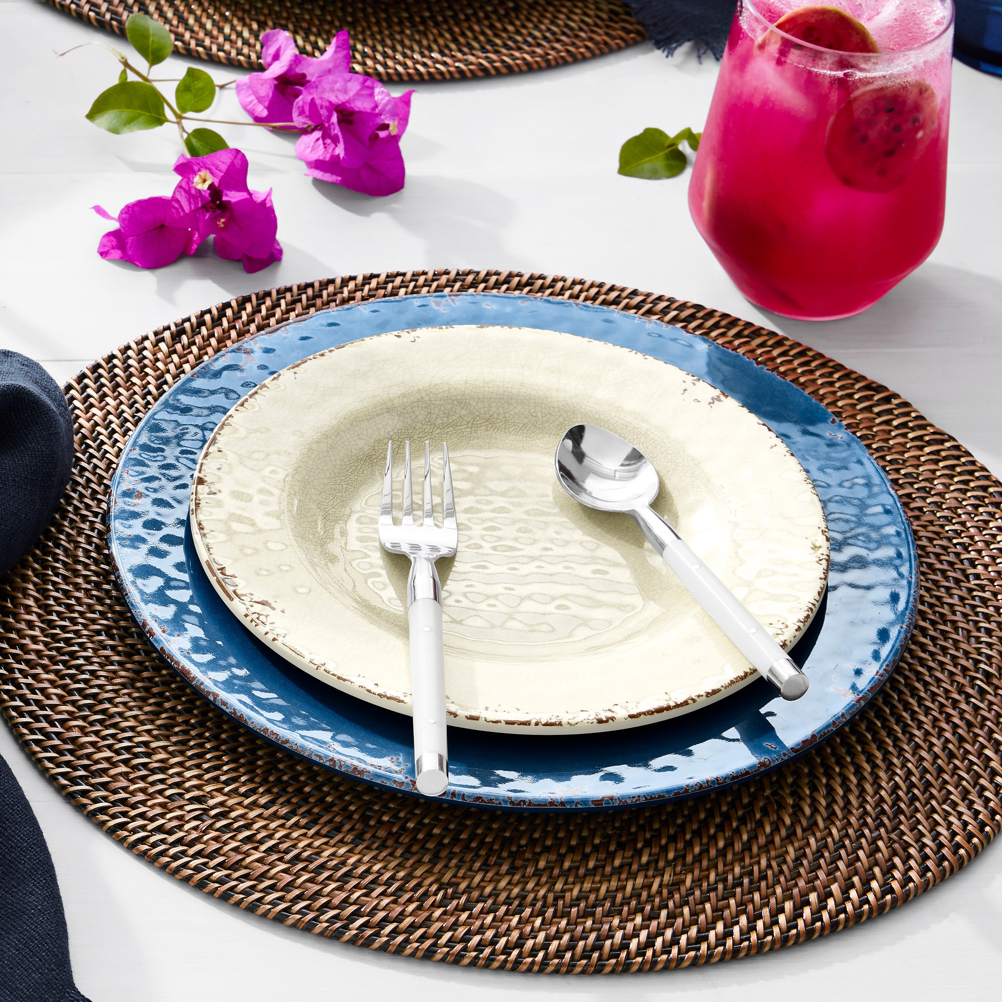 Rustic® Outdoor Melamine 12-Piece Dinnerware Set