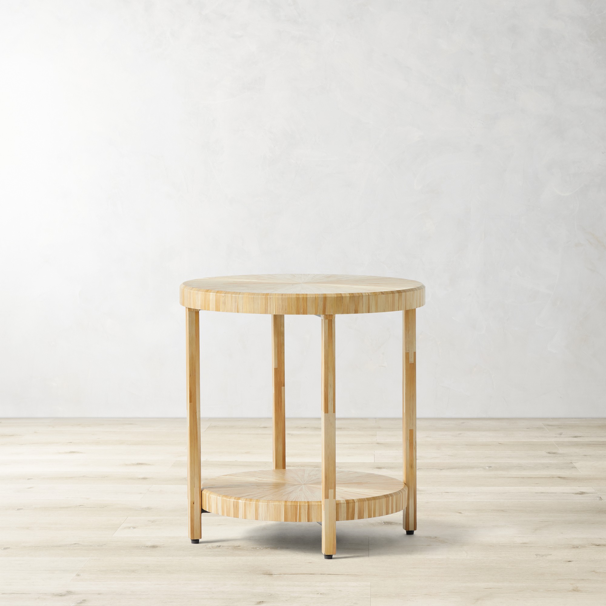 Straw Marquetry Nesting Tables (16