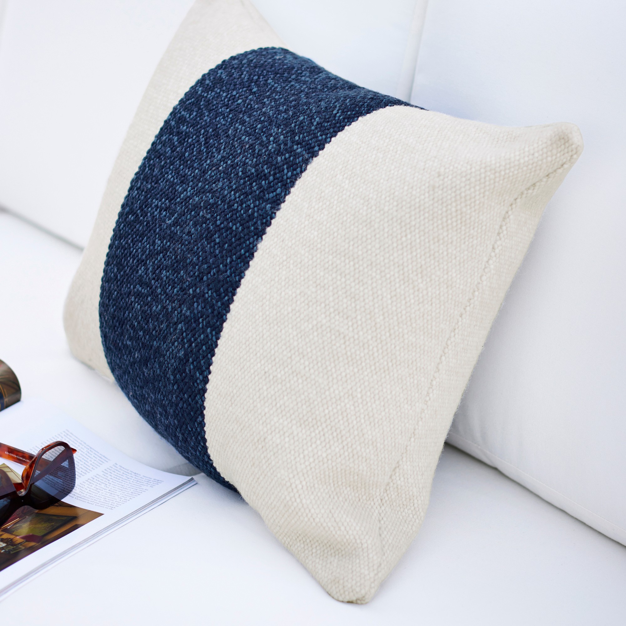 Center Stripe Outdoor Pillow Cover