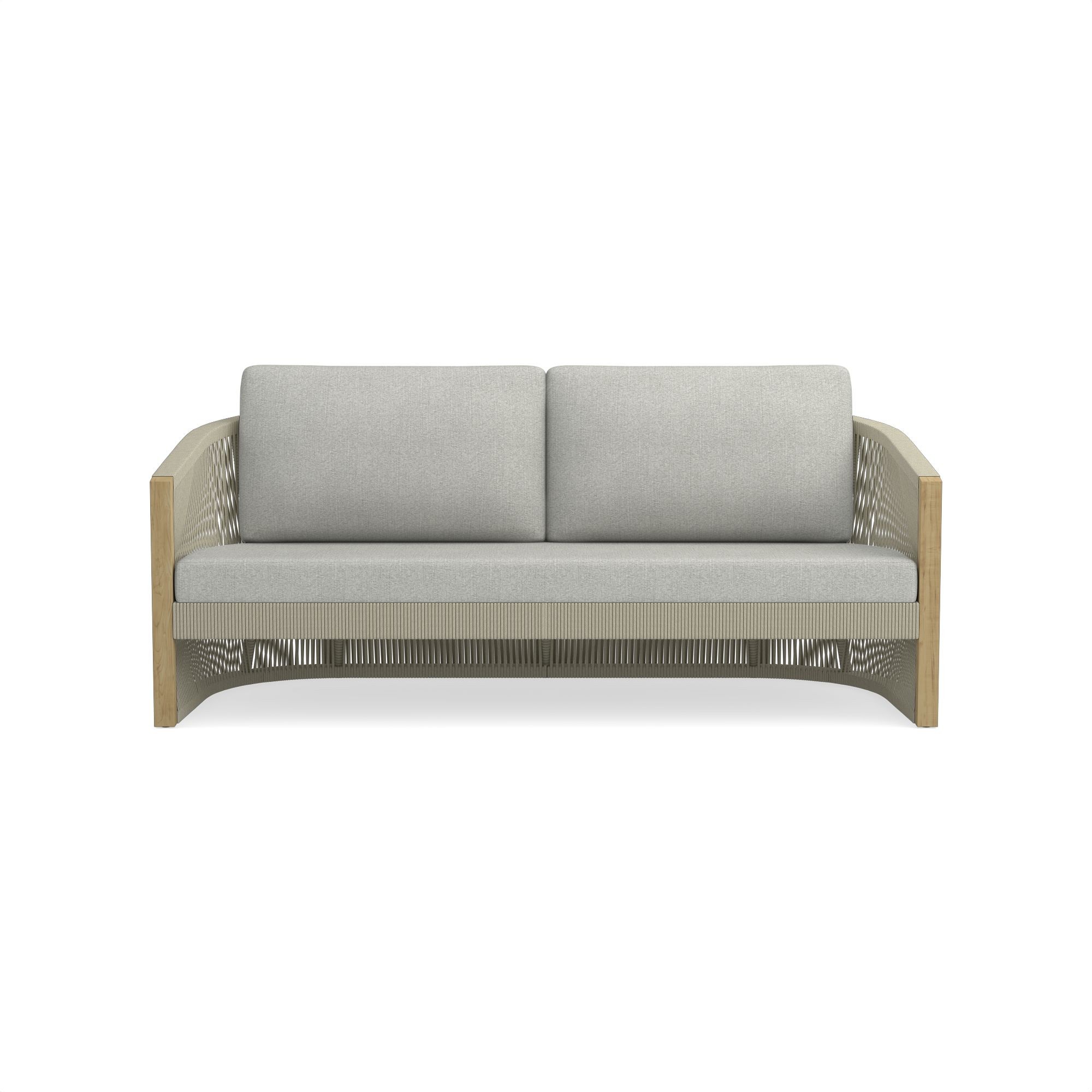 Pasadena Outdoor Teak and Rope Sofa Cushions