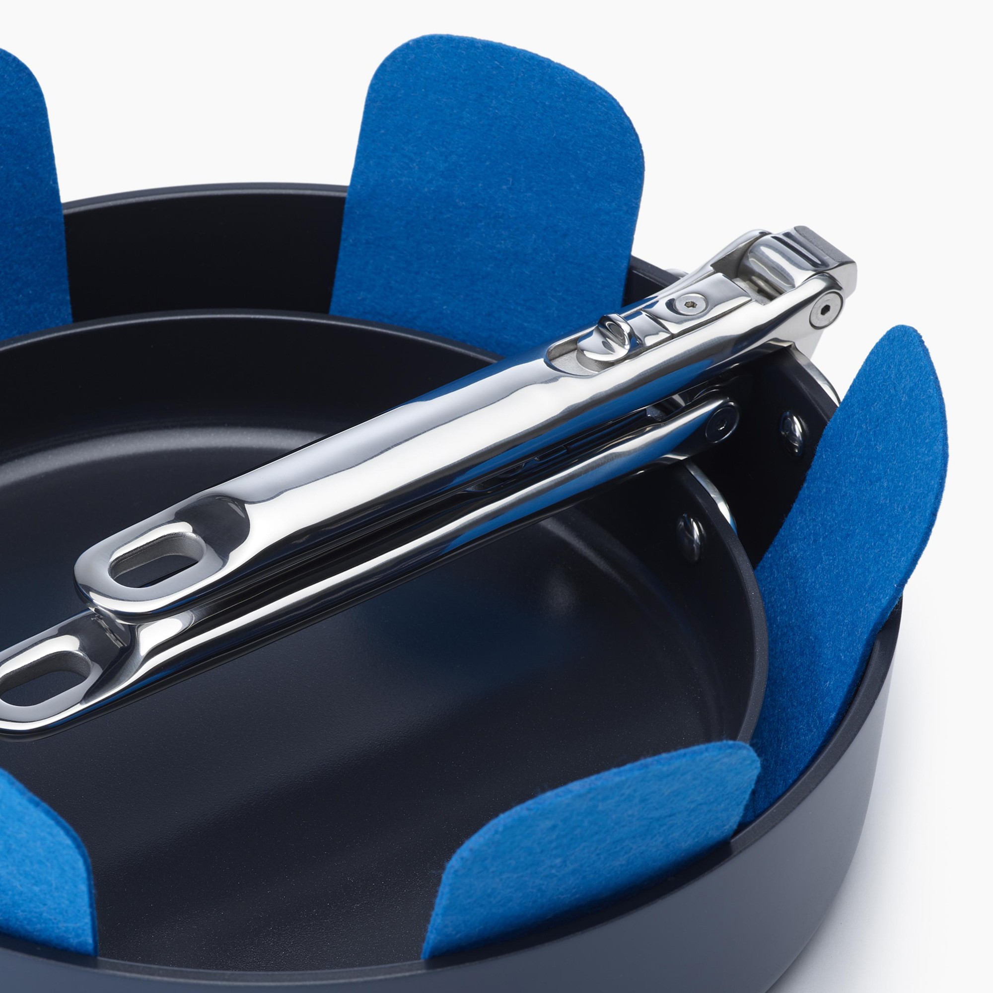 Joseph Joseph Ceramic Nonstick Space-Saving 10-Piece Cookware Set with Folding Handles