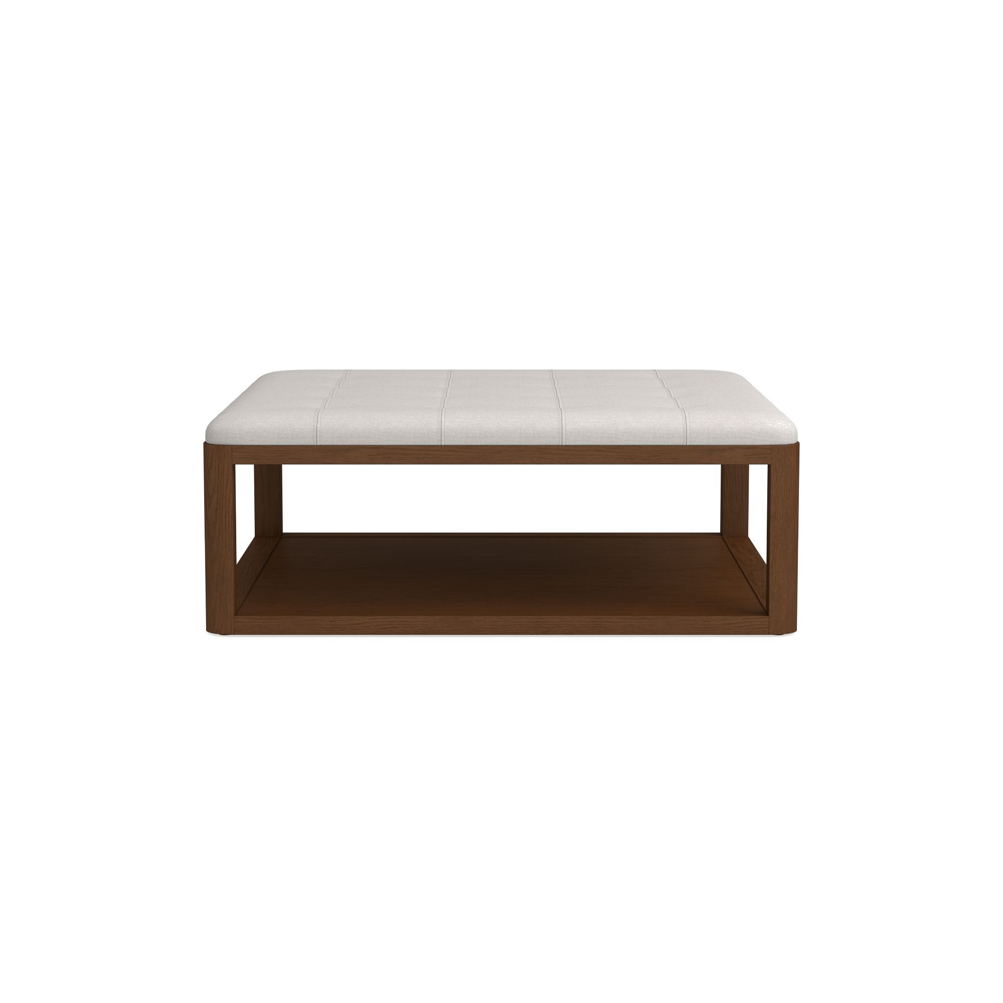 Porte Grid Tufted Rectangular Ottoman (48